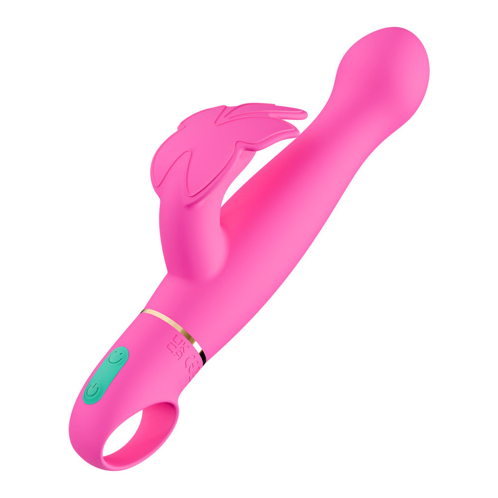 Aria by Blush® | Naughty AF 8 Inch Clitoral G-Spot Dual Stimulation Rechargeable Silicone Vibrator – In Pink、mySite、bottomscart