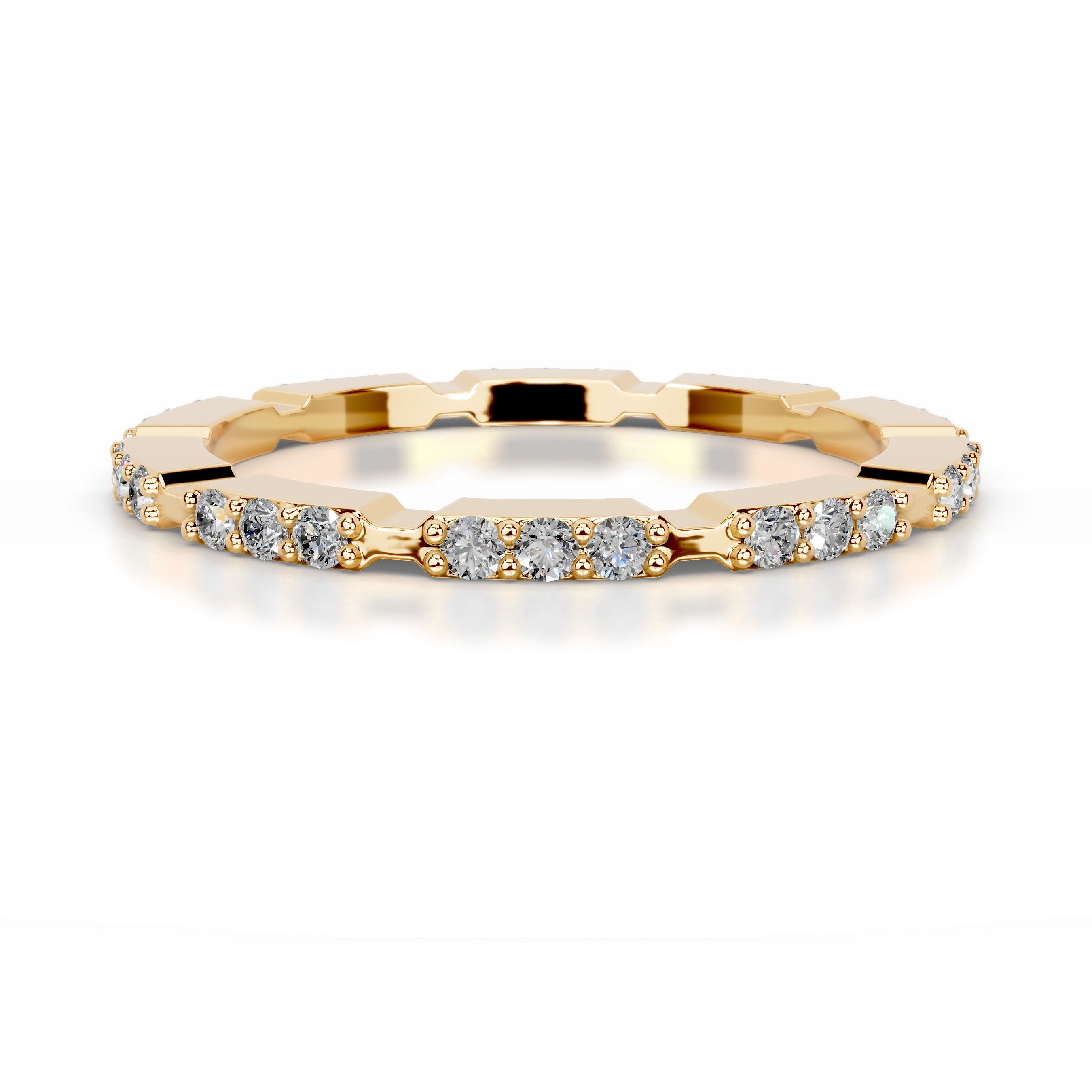 Octavia Diamond Wedding band - 18K Yellow Gold、mySite、hinf8tx79