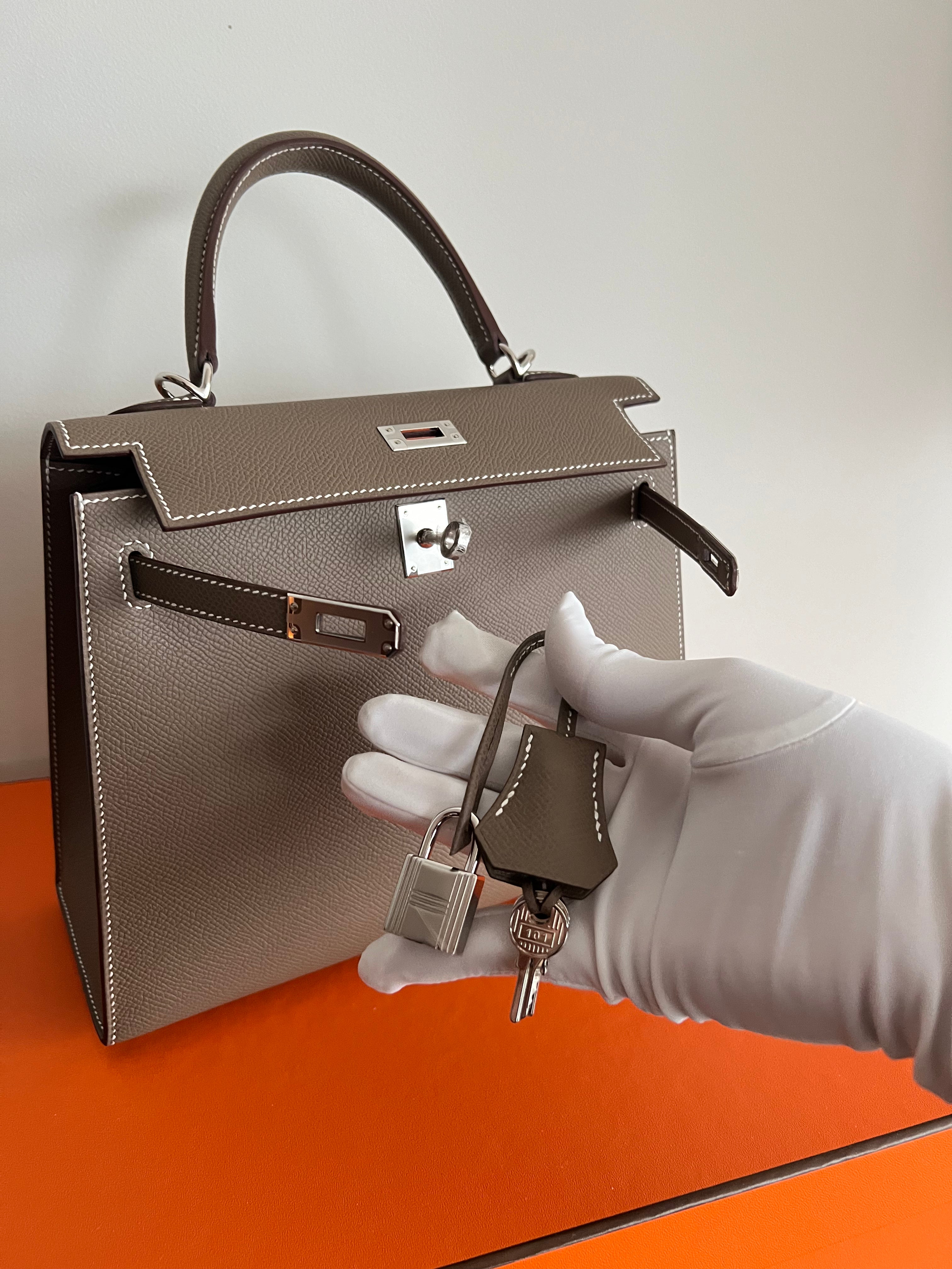 Hermès Kelly 25 Sellier Epsom Etoupe PHW、mySite、garminoutage.com