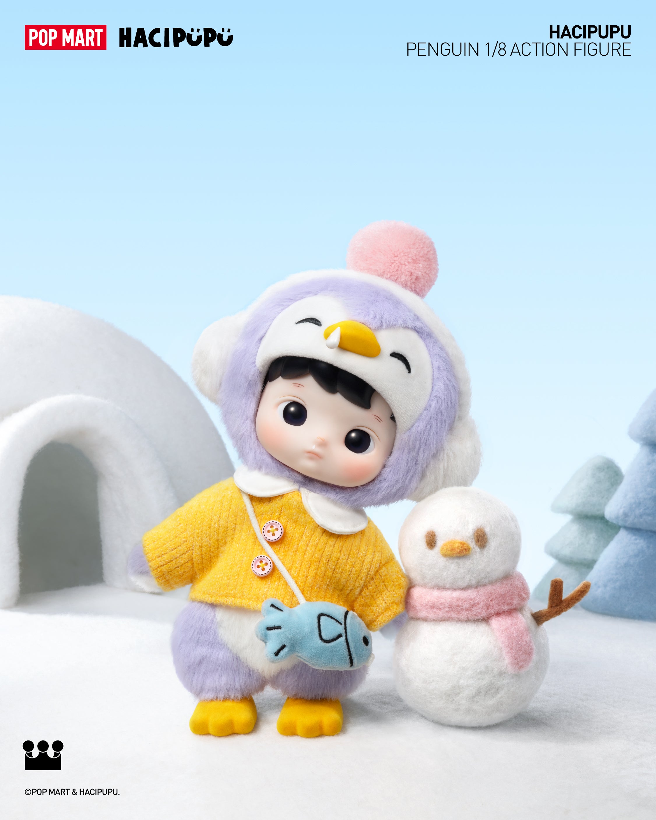  POP MART HACIPUPU Penguin 1/8 Action Figure、mySite、greenlandpopulation