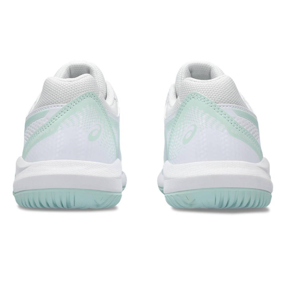Asics Gel Dedicate 8 Women's Tennis Shoe (White/Pale Blue)