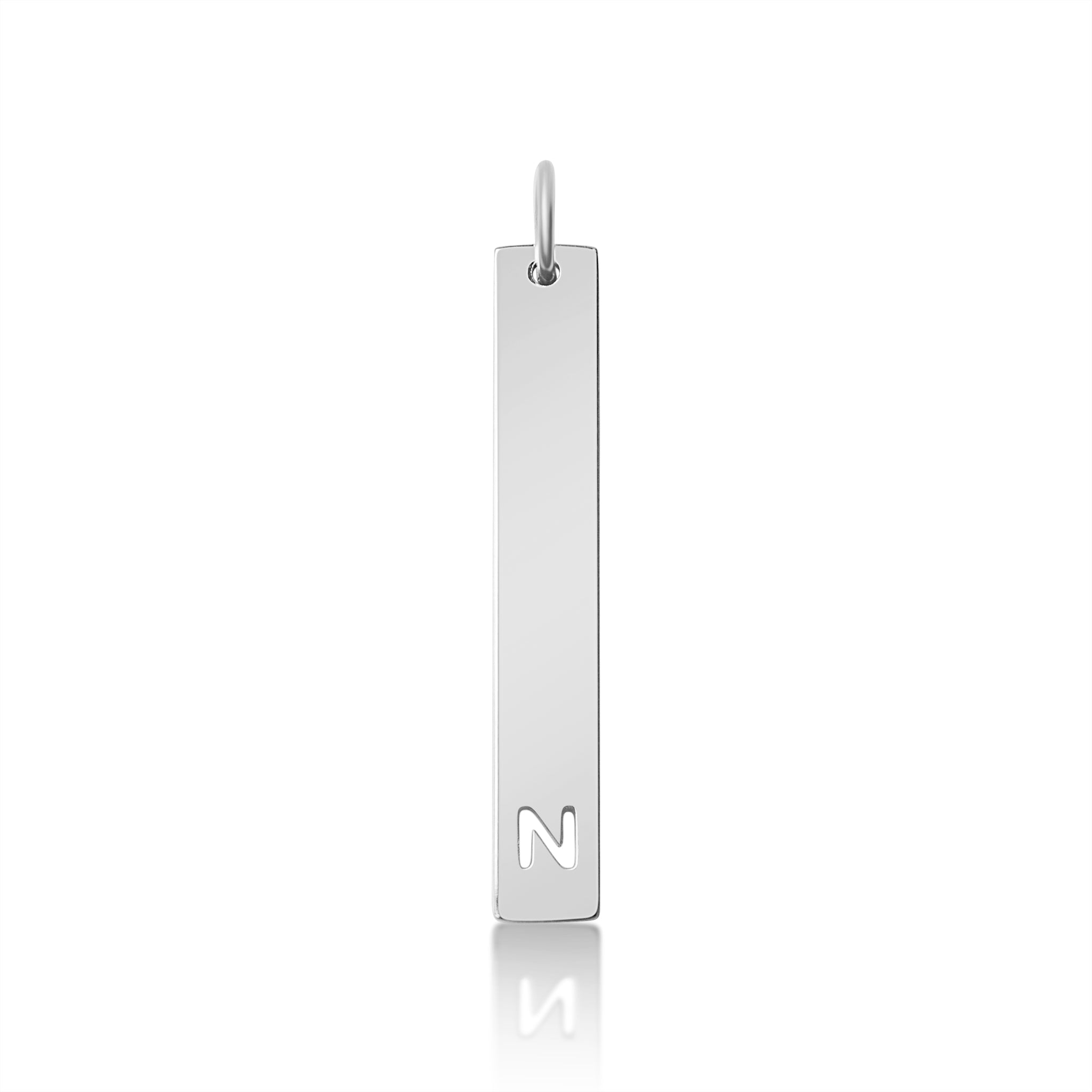 18K PVD Coated Stainless Steel Cutout Initial Pendant / SBB0284、mySite、dreamappss