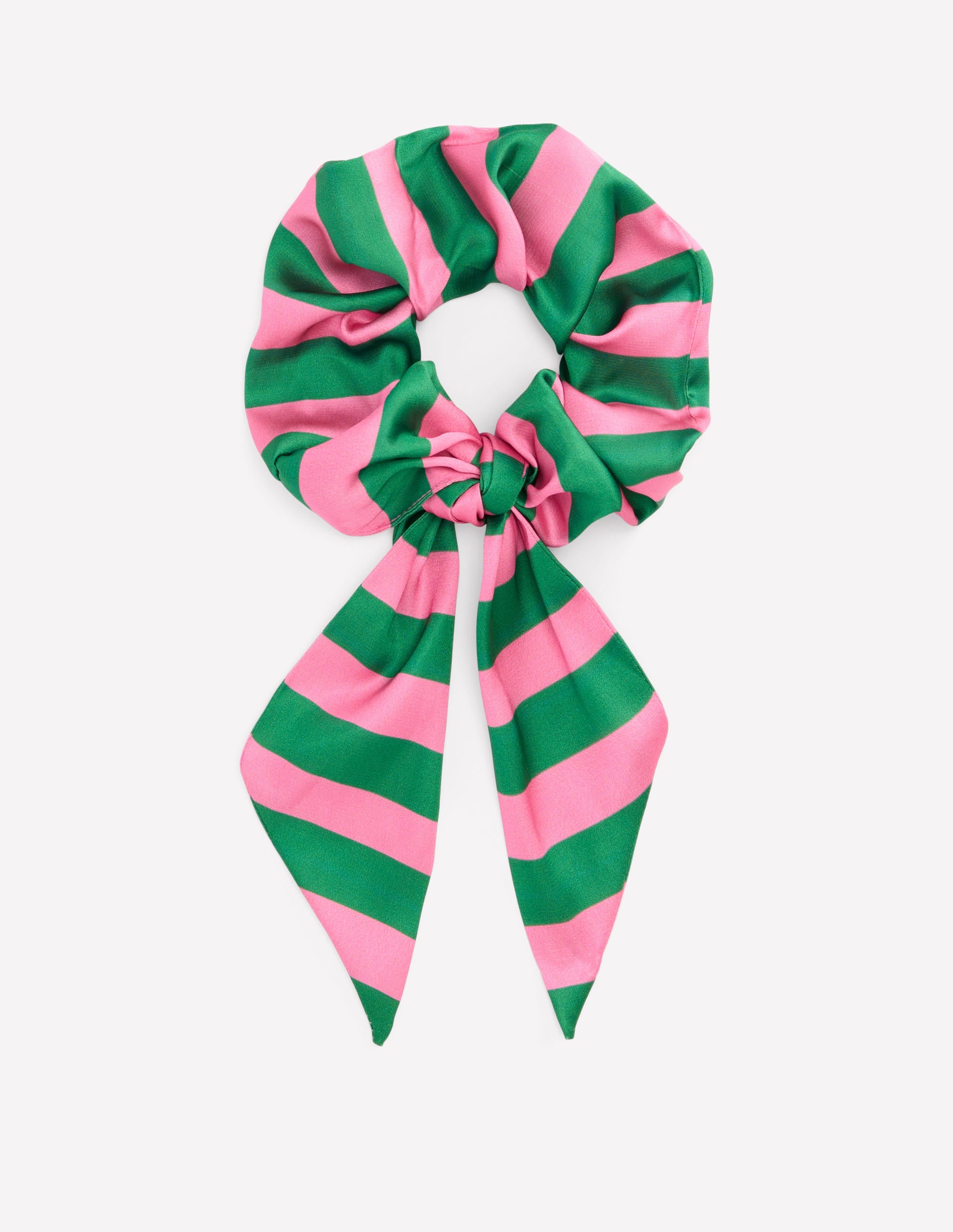  Scarf Scrunchie-Green/Pink Stripe、mySite、ashleygrahame