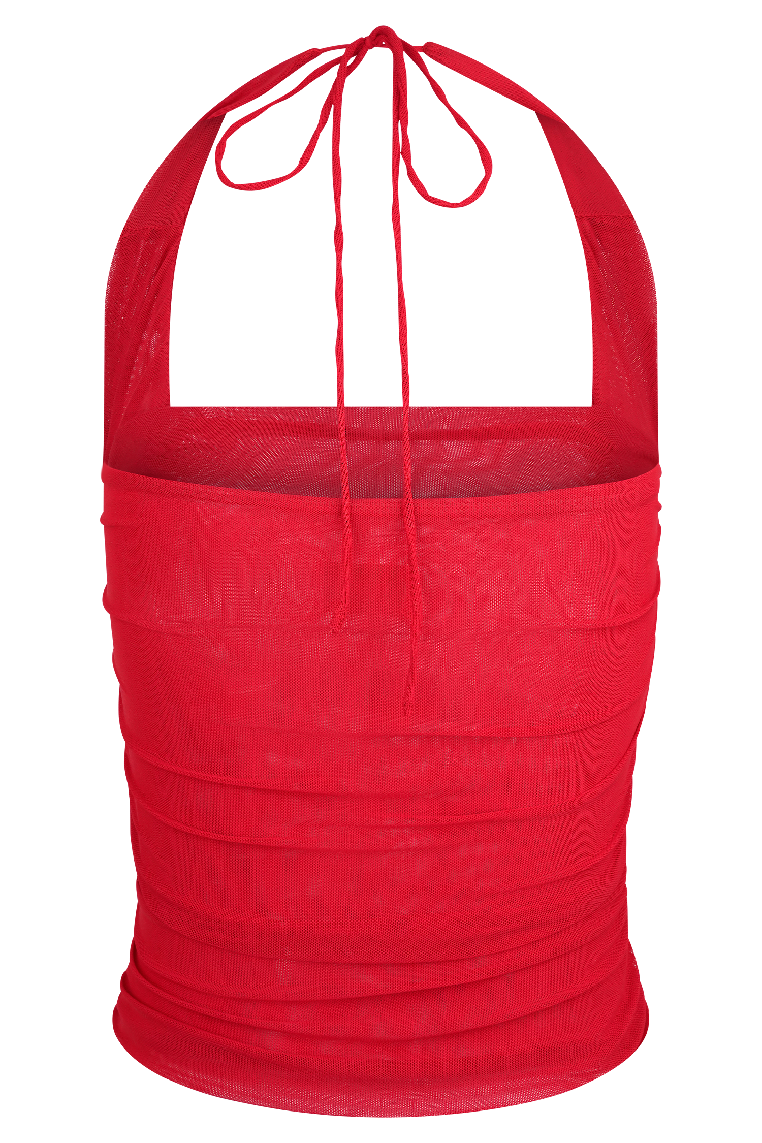 Brooklyn Mesh Crop Top - Ruby、mySite、solidvoid