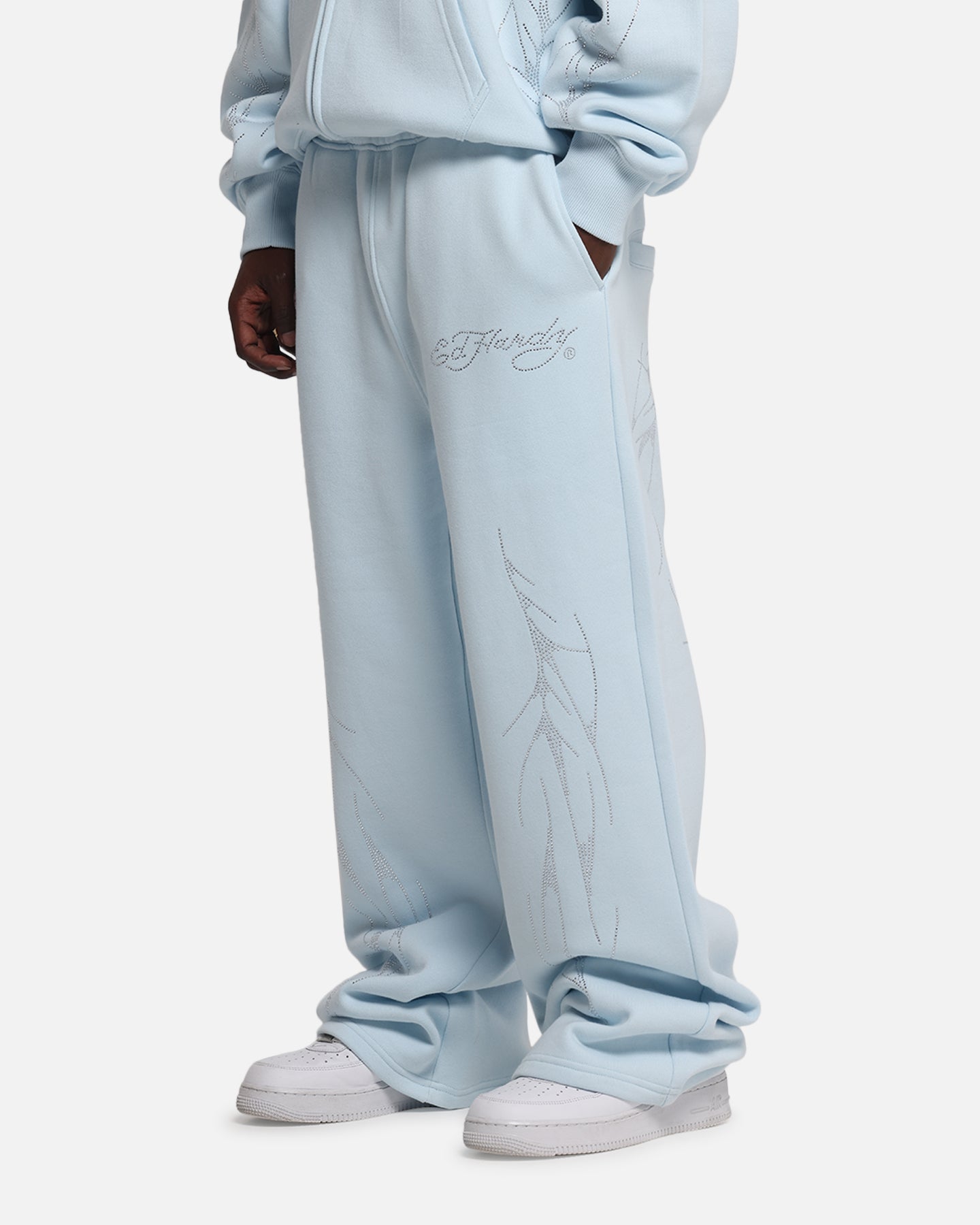 Ed Hardy Cyber Rhinestone Track Pants Light Blue、mySite、zt4zffjzw