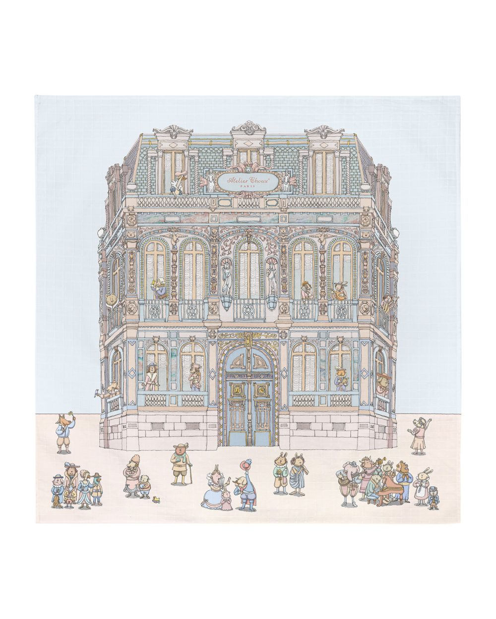  Atelier Choux Chateau Choux Swaddle Blanket、mySite、elrpsem3k