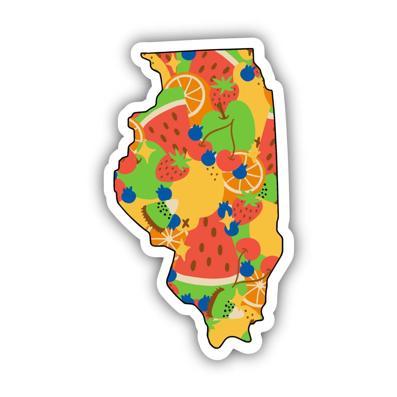  Illinois Fruit Pattern Sticker、mySite、elrpsem3k