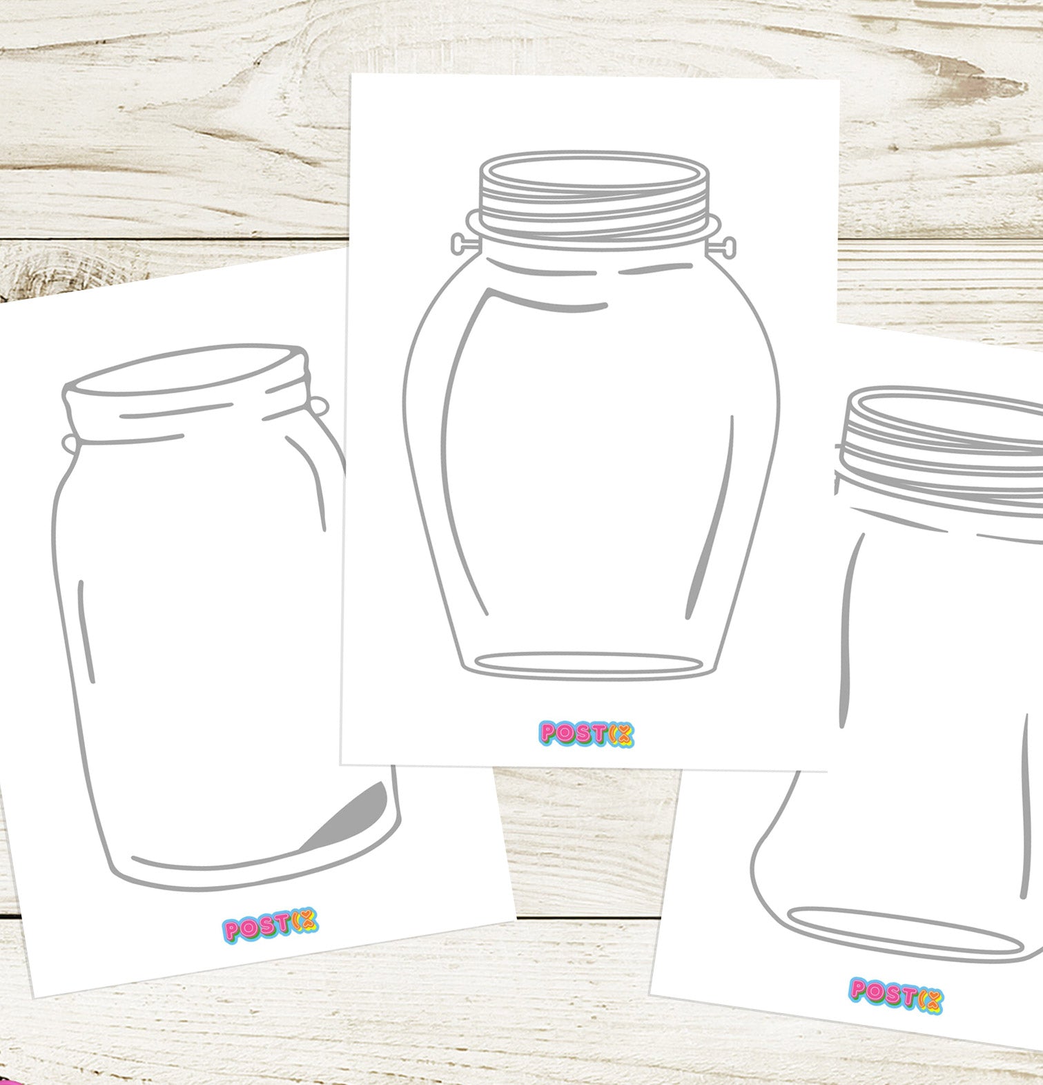  Jars of Magic and Dreams Template A4 PDF Download、mySite、ghnorth