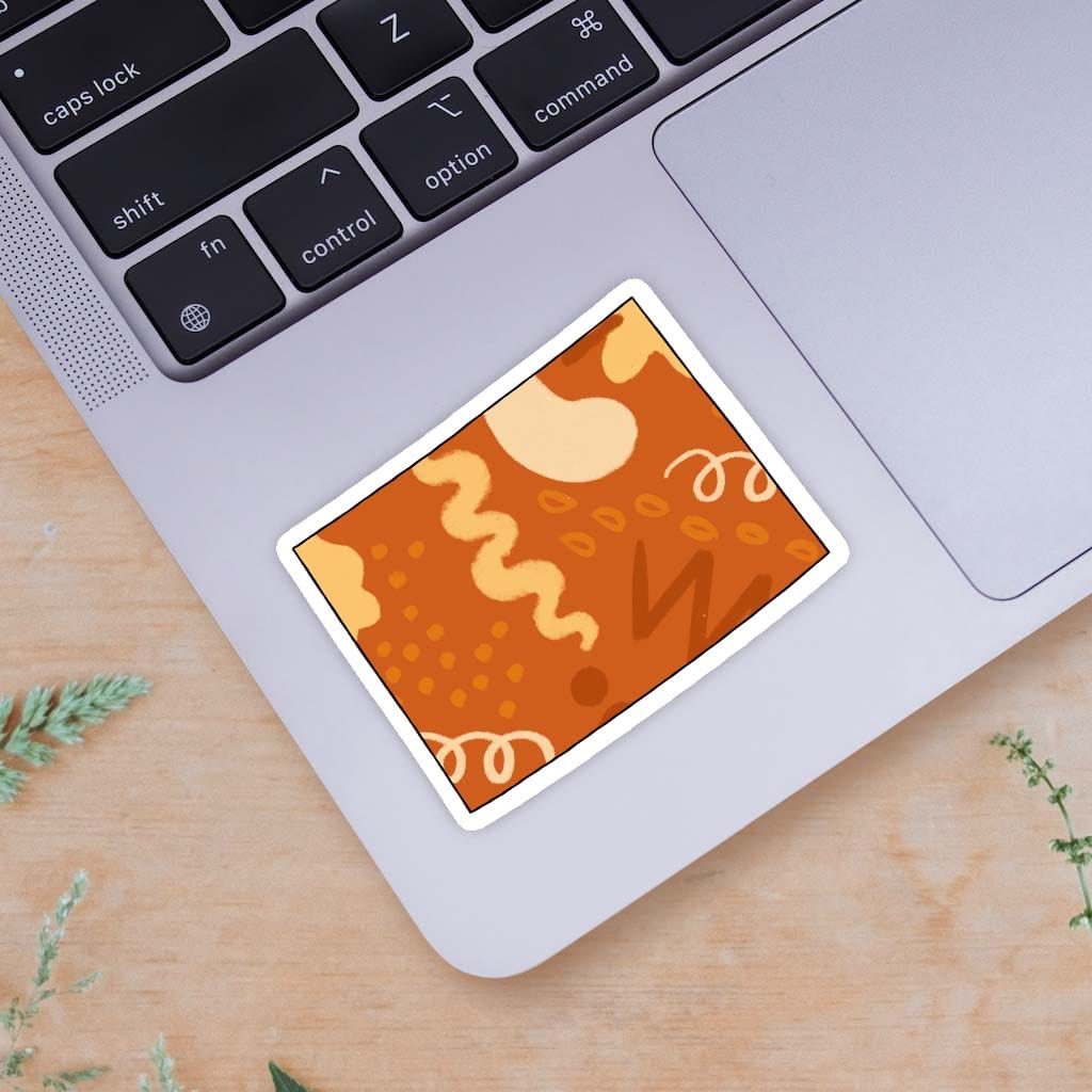  Colorado Orange Abstract Sticker、mySite、ghnorth