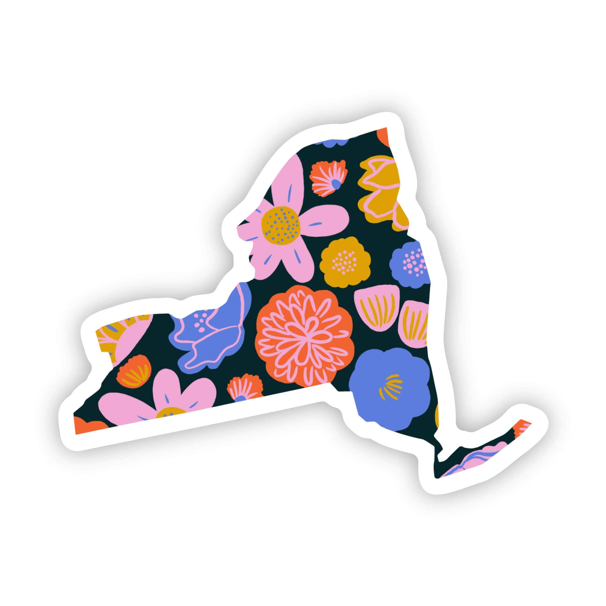  New York Sticker - Colorful Flower、mySite、ghnorth