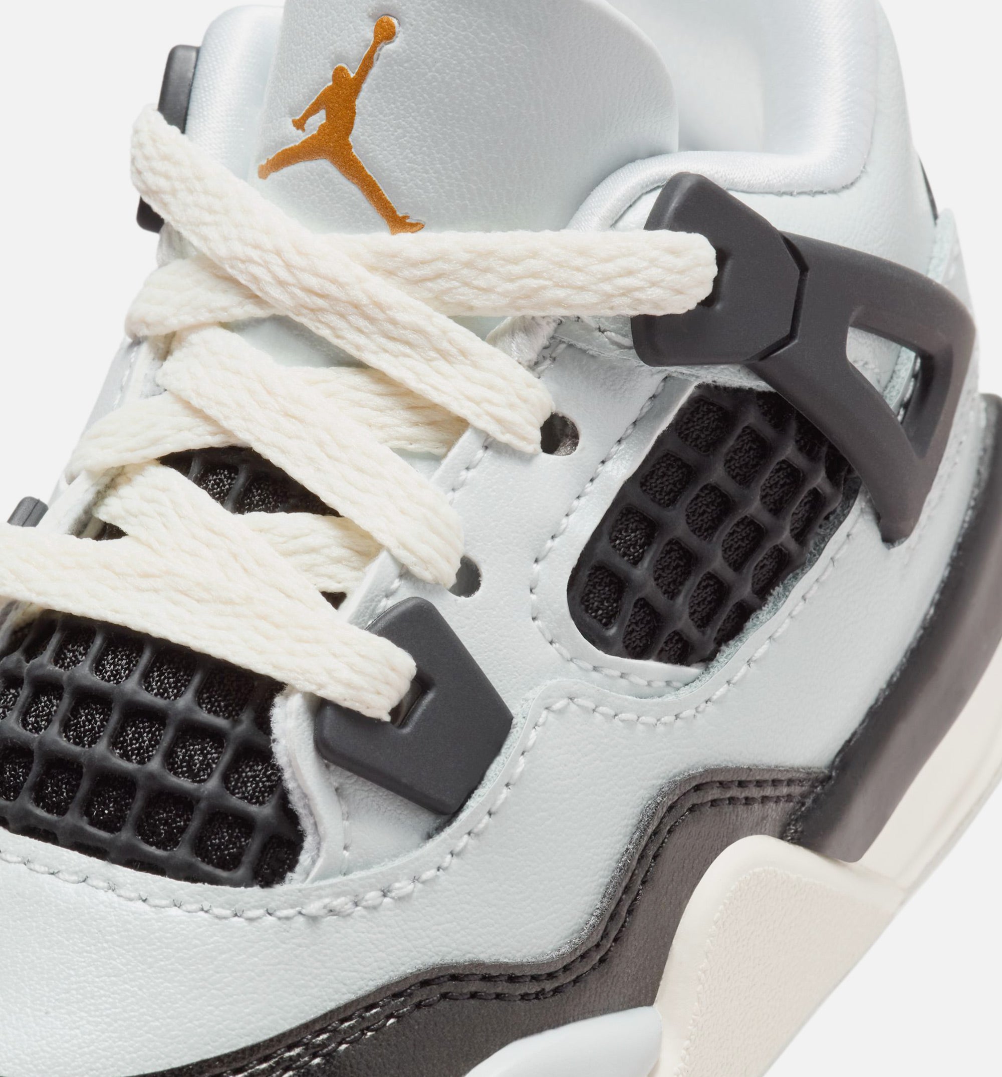 Air Jordan 4 Retro Platinum Gold Infant Toddler Lifestyle Shoe - Pure Platinum/Metallic Gold/Black/Sail、mySite、dreamappss