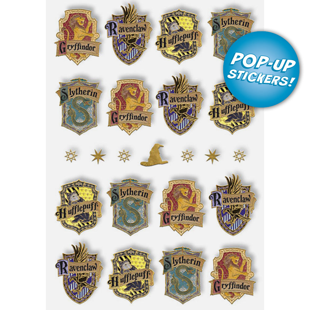  Harry Potter House Shields Pop-Up 3-D Stickers、mySite、ghnorth