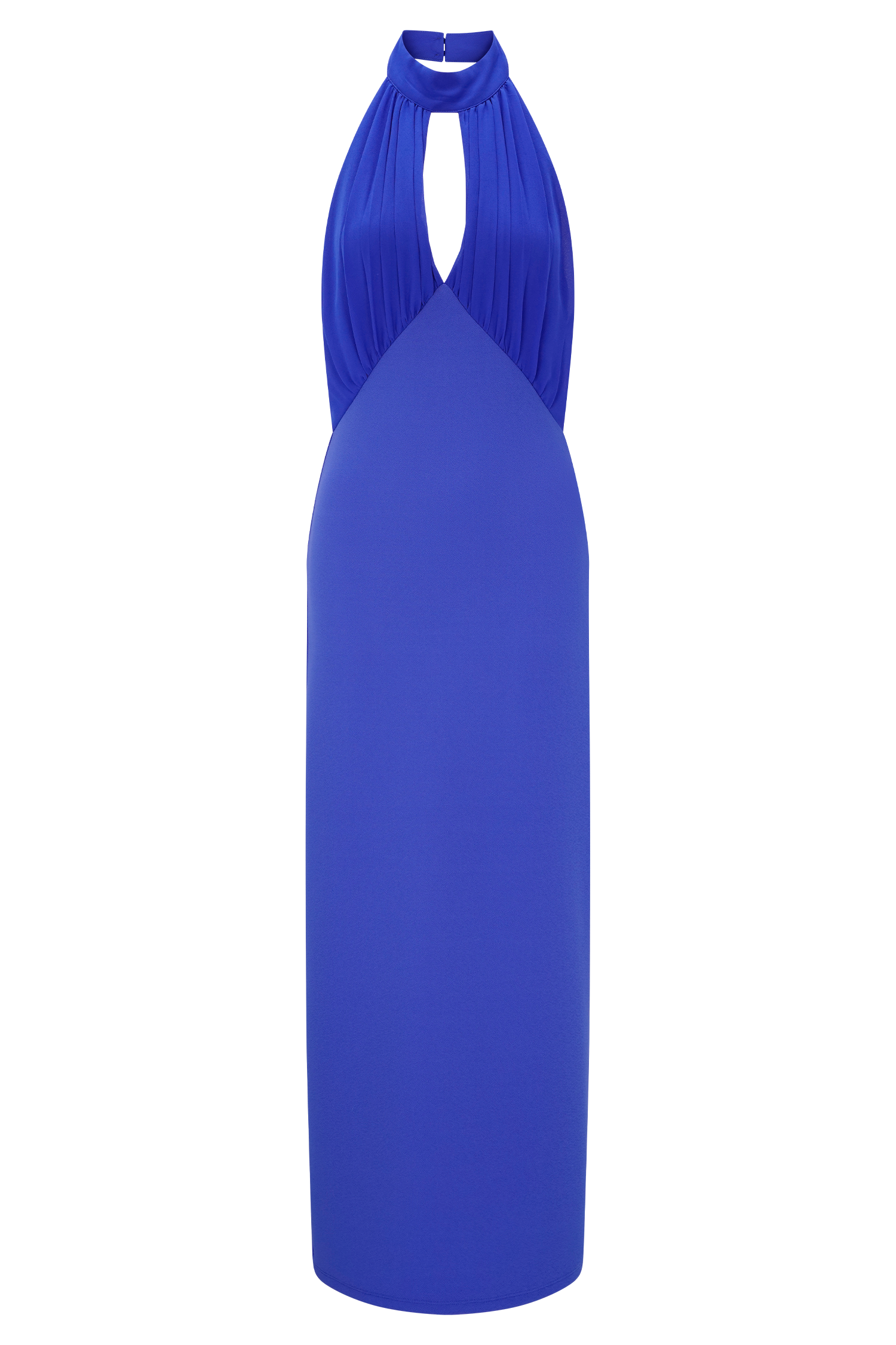 Mierah Halter Midi Dress - Cobalt Blue、mySite、solidvoid
