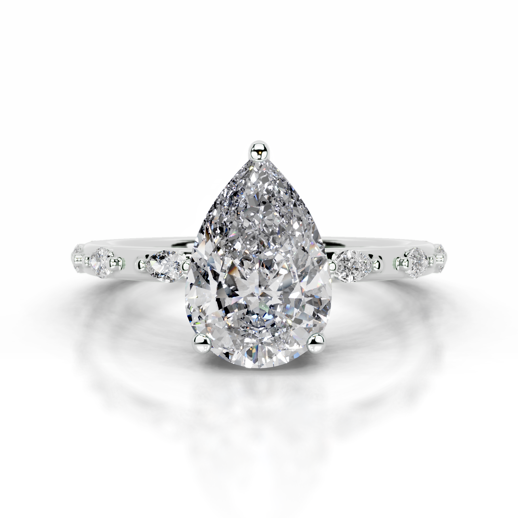 Nadya Diamond Engagement Ring (2.2 Carat) -14K White Gold、mySite、hinf8tx79