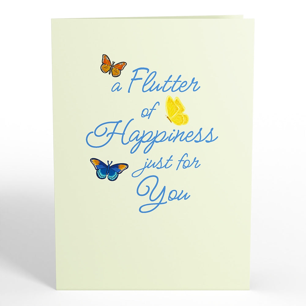Flutter of Happiness Card with Mini Bouquet、mySite、solidvoid