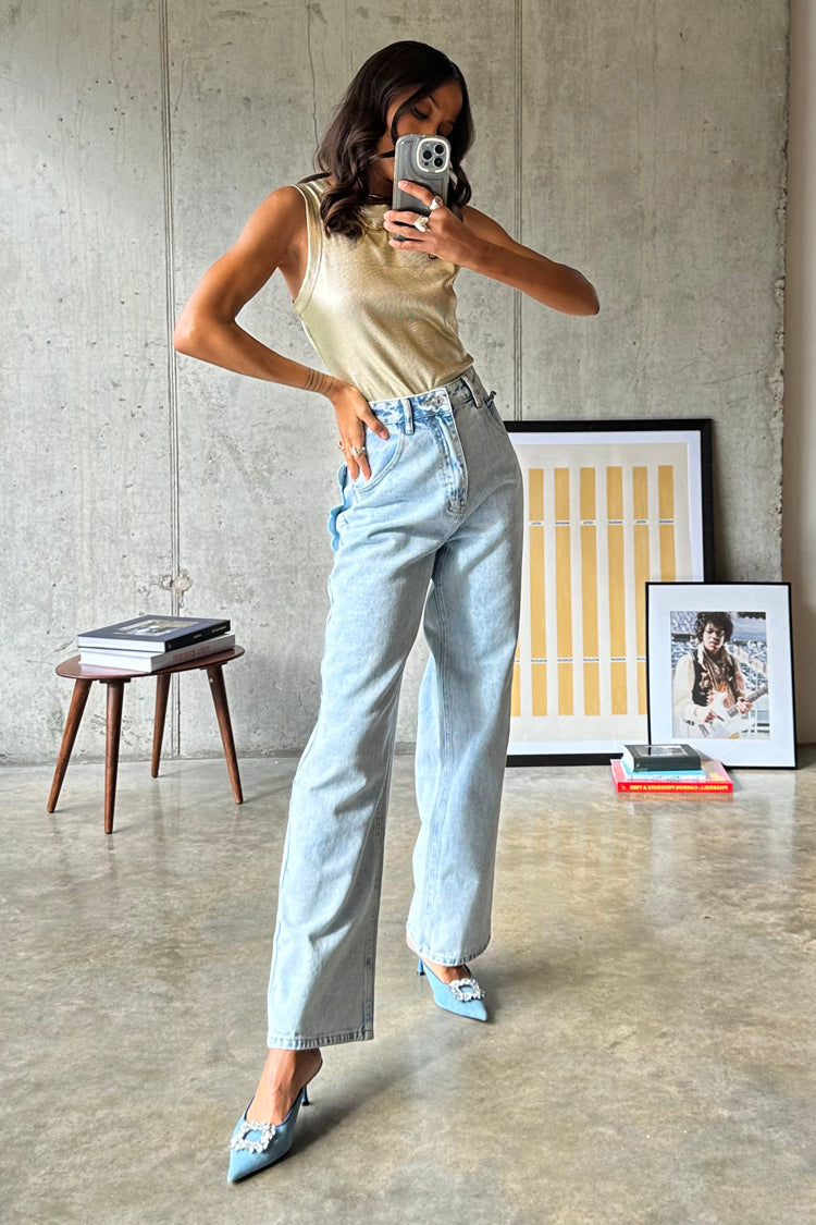 Gold Ribbed Tank Top、mySite、solidvoid