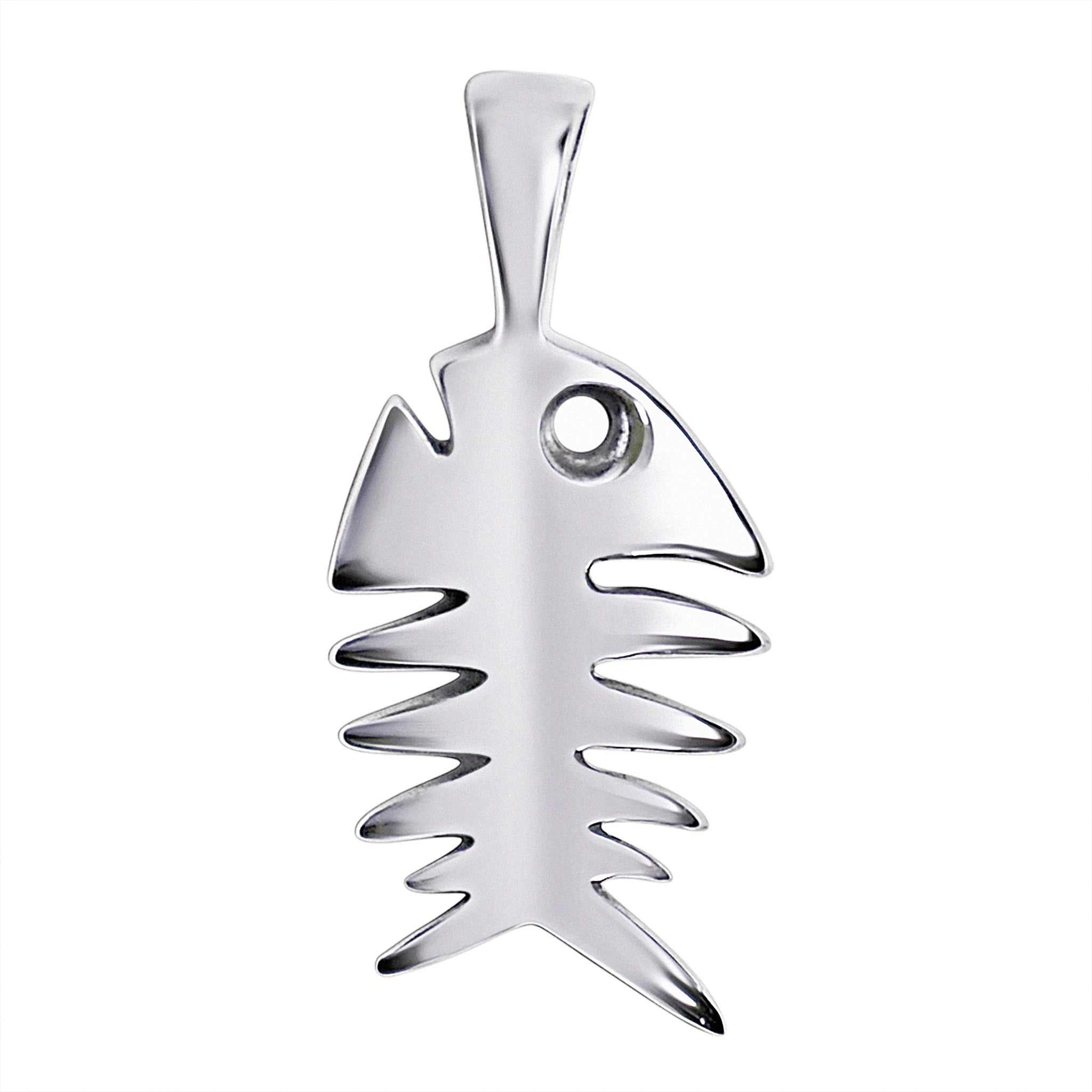 Sterling Silver Fish Bone Pendant / SSP0044、mySite、dreamappss