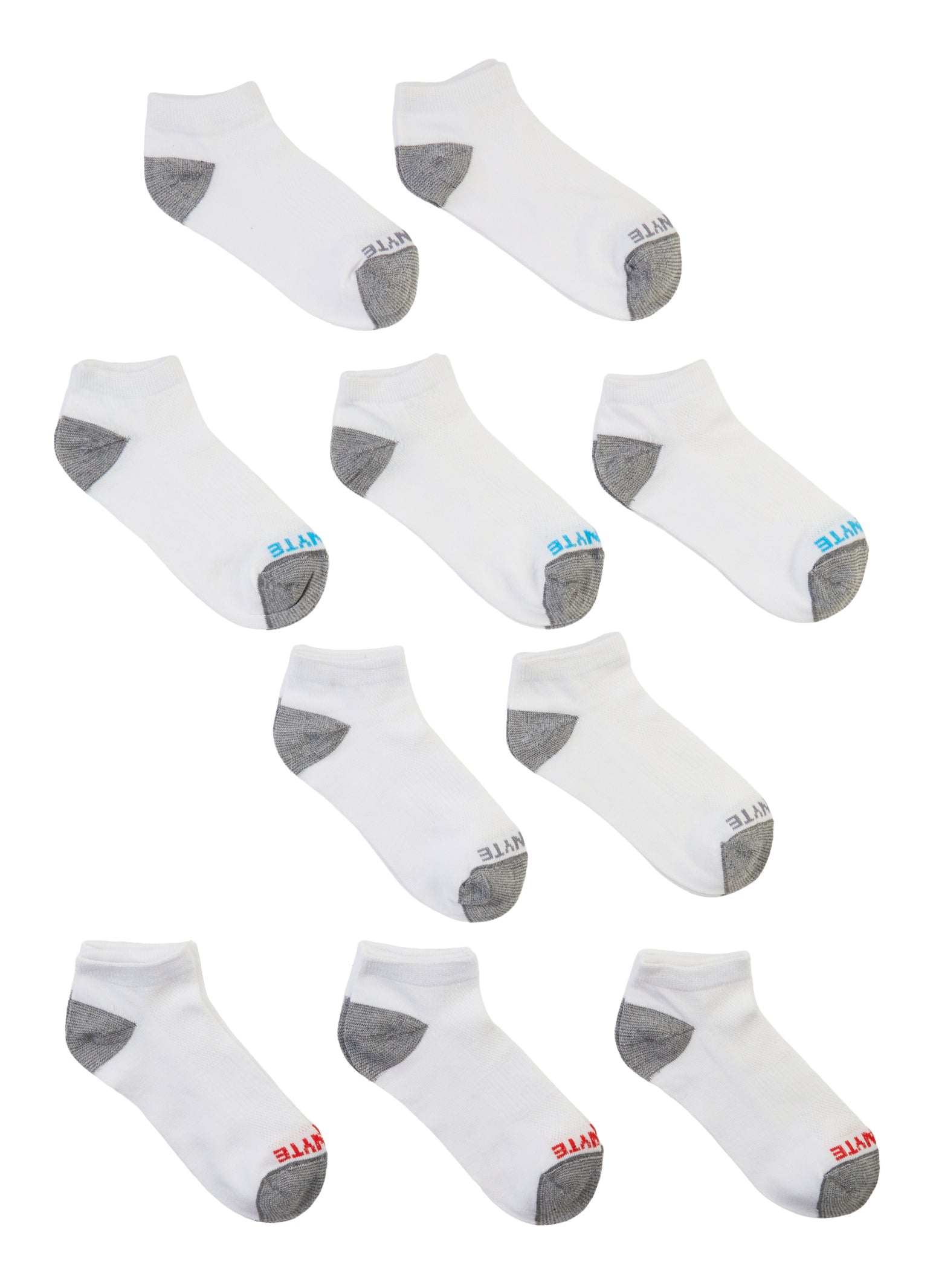 Boys 10 Pack Solid Low Cut Ankle Socks、mySite、camillekostekn
