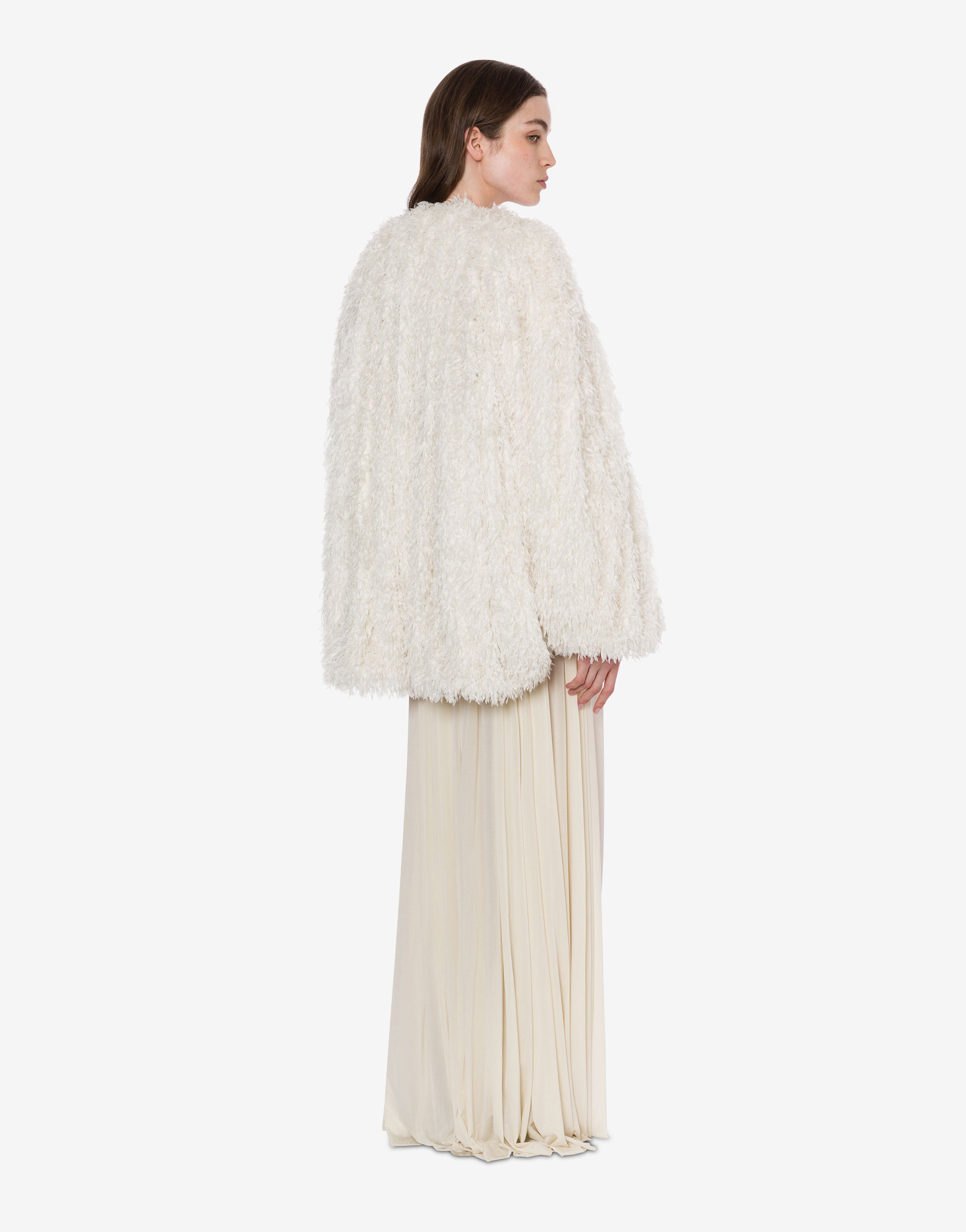 Cappotto corto in jacquard flottante、mySite、aoinhome