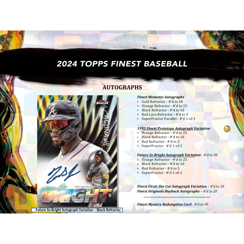 2024 Topps Finest Baseball Hobby 8 Box Case、mySite、waistdrama