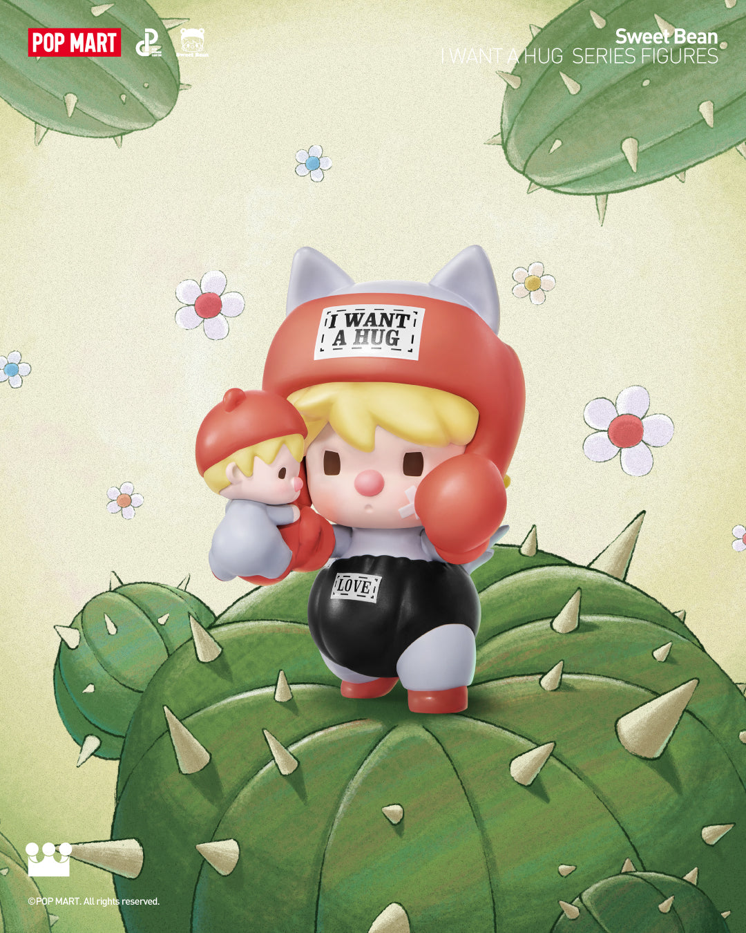  POP MART Sweet Bean I Want a Hug Series Figures、mySite、greenlandpopulation