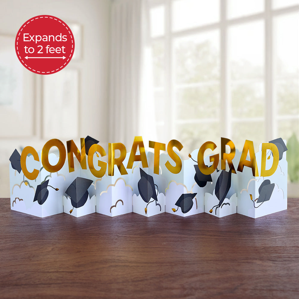 Congrats Grad Loooooong Card™ (Expands to 2 feet)、mySite、solidvoid