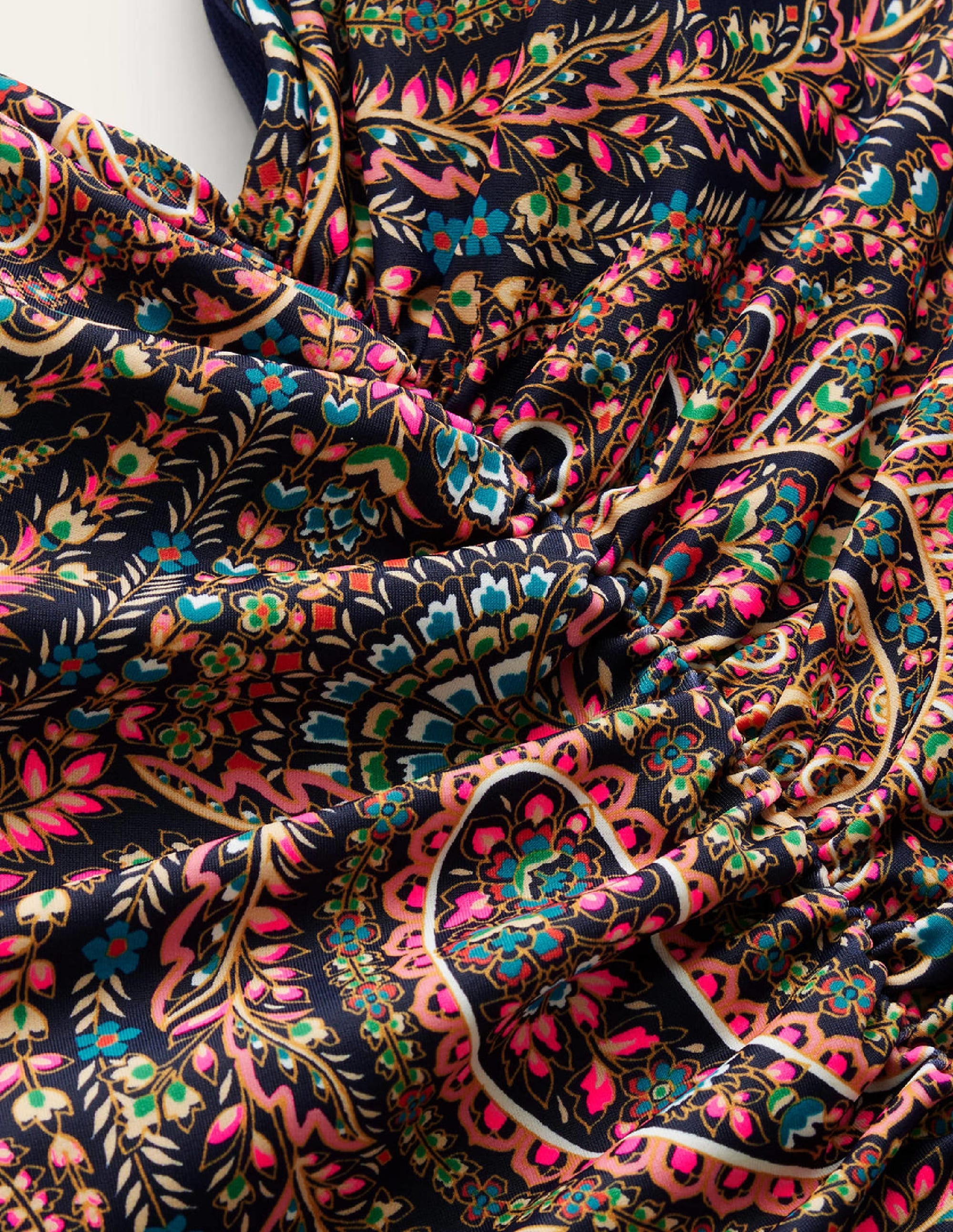  Ruched V-neck Swimsuit-Light Navy, Palace、mySite、ashleygrahame