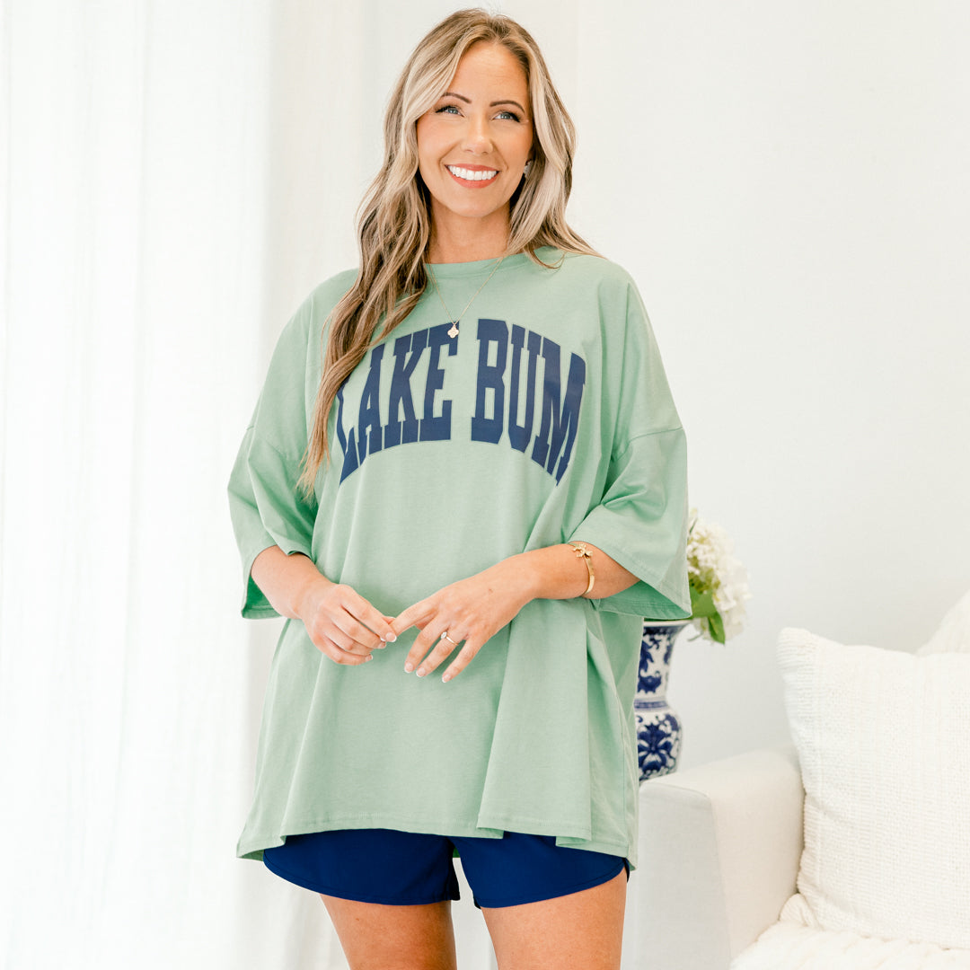  Lake Bummin' Boyfriend Tee, Light Green、mySite、justintrudeaud