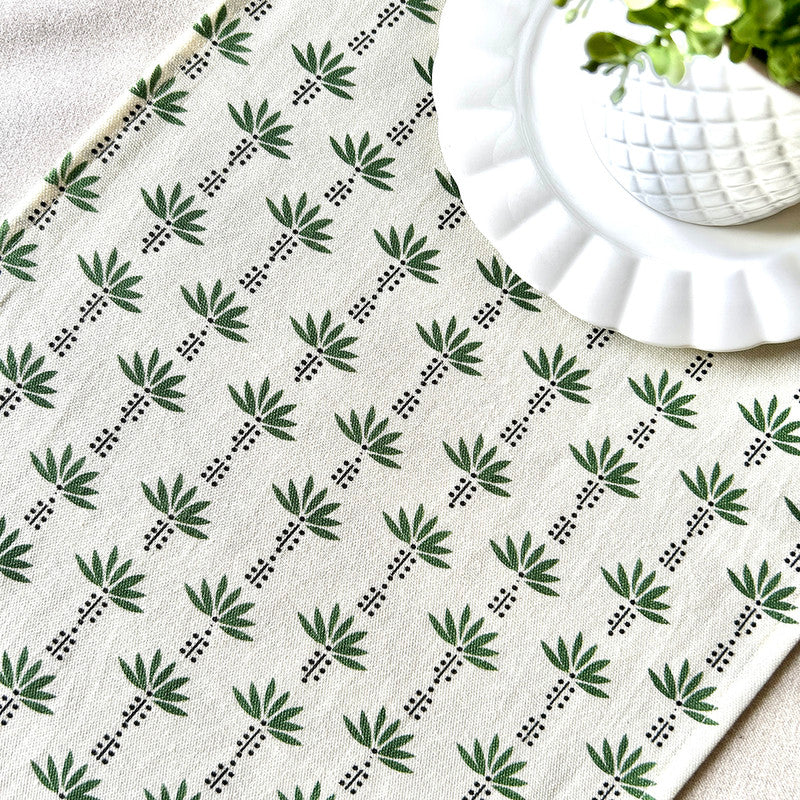 Cotton Printed Table Runner | Multicolour | 183 x 35 cm、mySite、camillekostekn