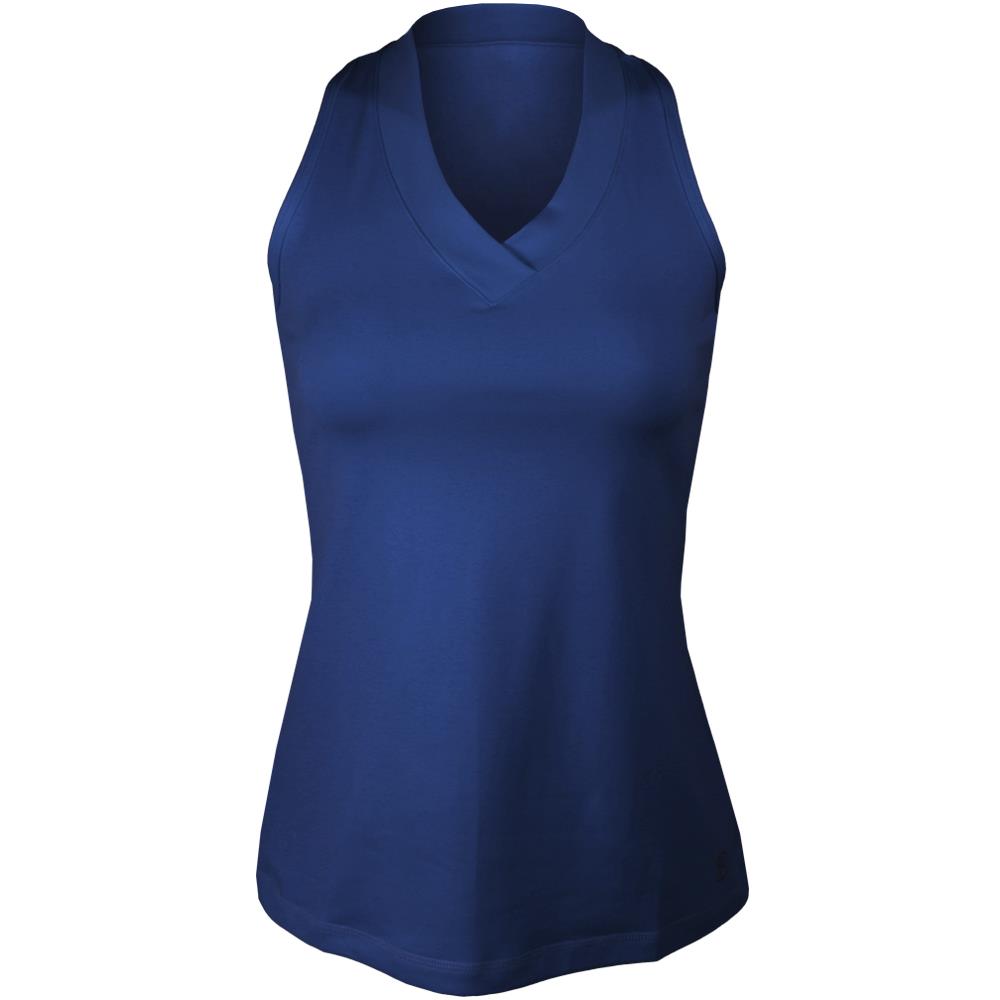 Sofibella Women's UV Colors Athletic Racerback Tank - Navy、mySite、neckold