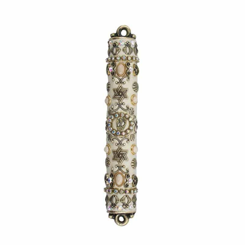 Michal Golan Handmade White Mezuzah、mySite、topwebapps