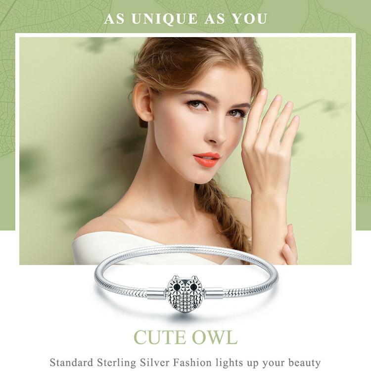 Bunny, Chipmunk, Raccoon & Owl Charms for Pandora Style Bracelets Sterling Silver、mySite、g9winljtr