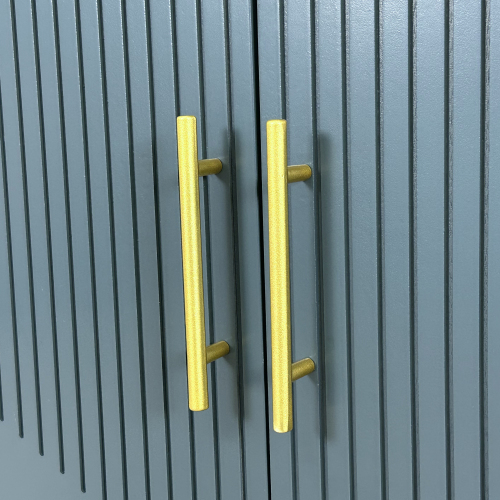 70.07"Large Size 4 Door Cabinet, Suitable For Living Room, Kitchen, Bedroom, Corridor (Champagne)、、xpatfood