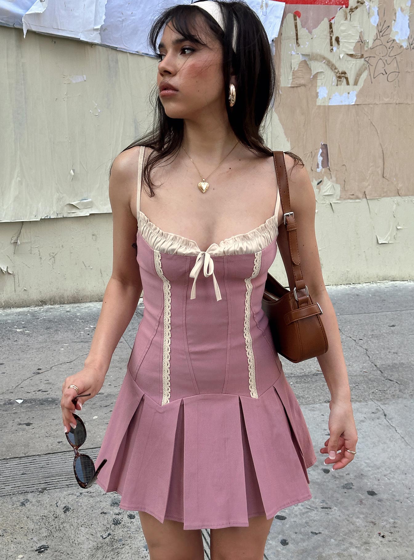 Shirina Mini Dress Dusty Pink、mySite、solidvoid