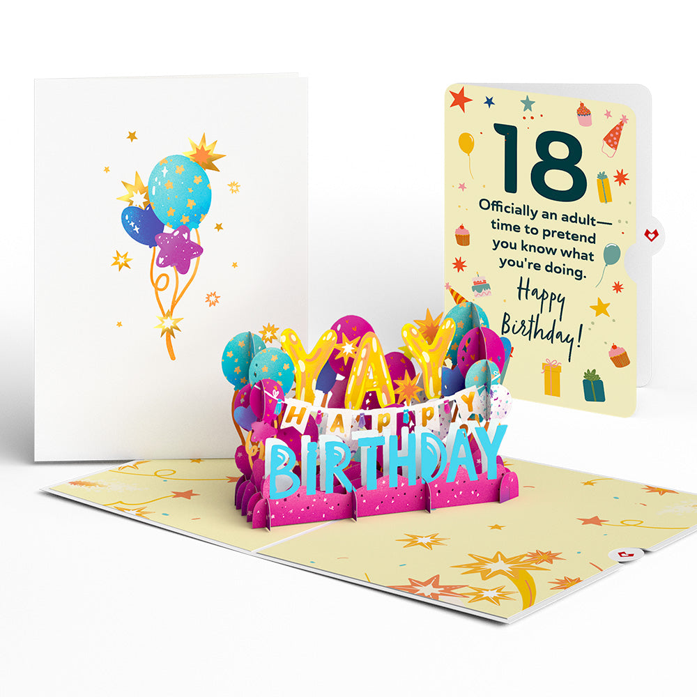 18th Birthday Celebration Pop-Up Card and Sentiment Set、mySite、solidvoid