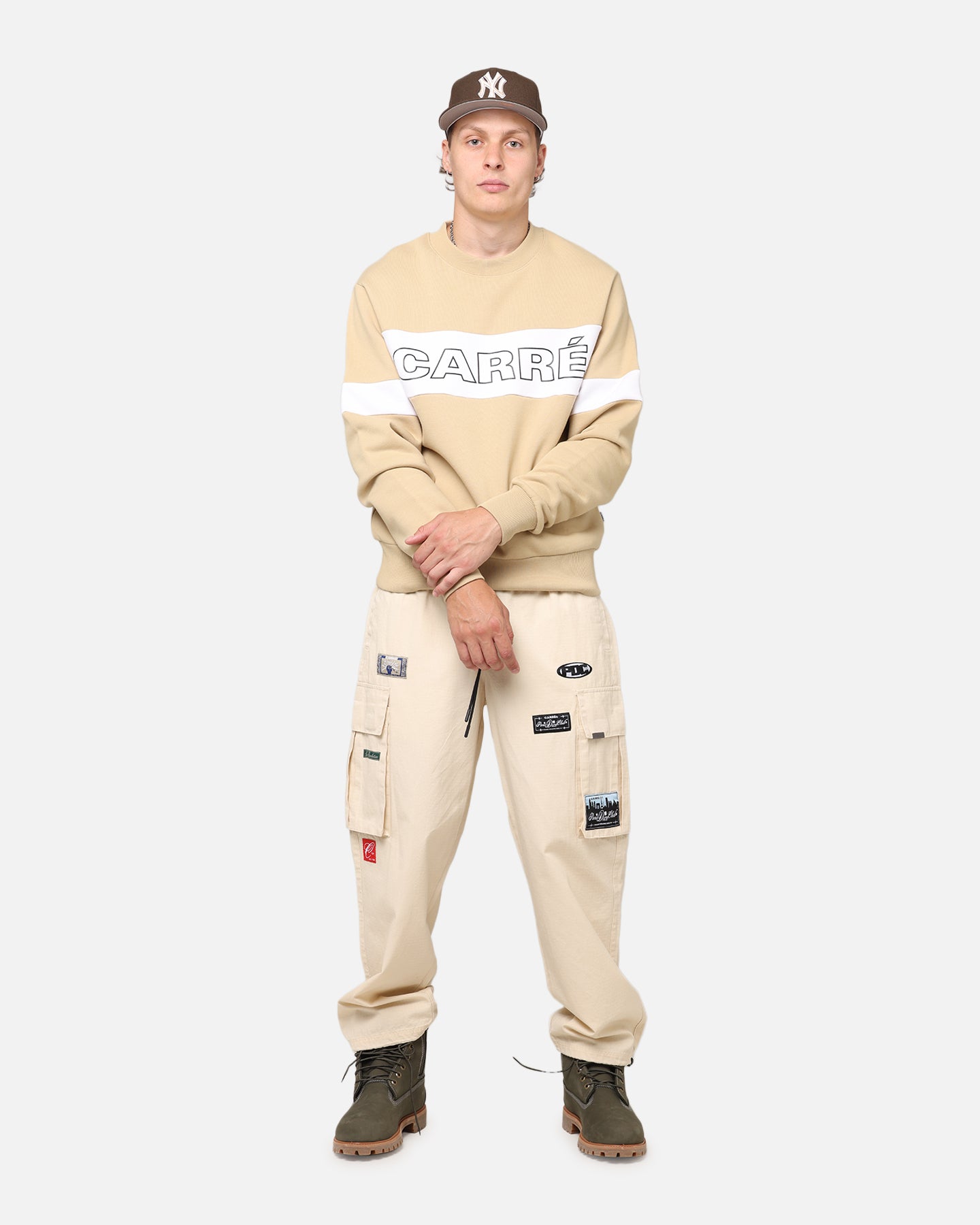 Carre Patchwork Cargo Jogger Cream、mySite、zt4zffjzw