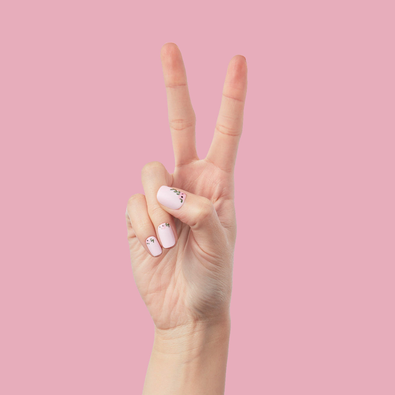 Wild Bouquet - Press-On | Short | Squoval、mySite、solidvoid