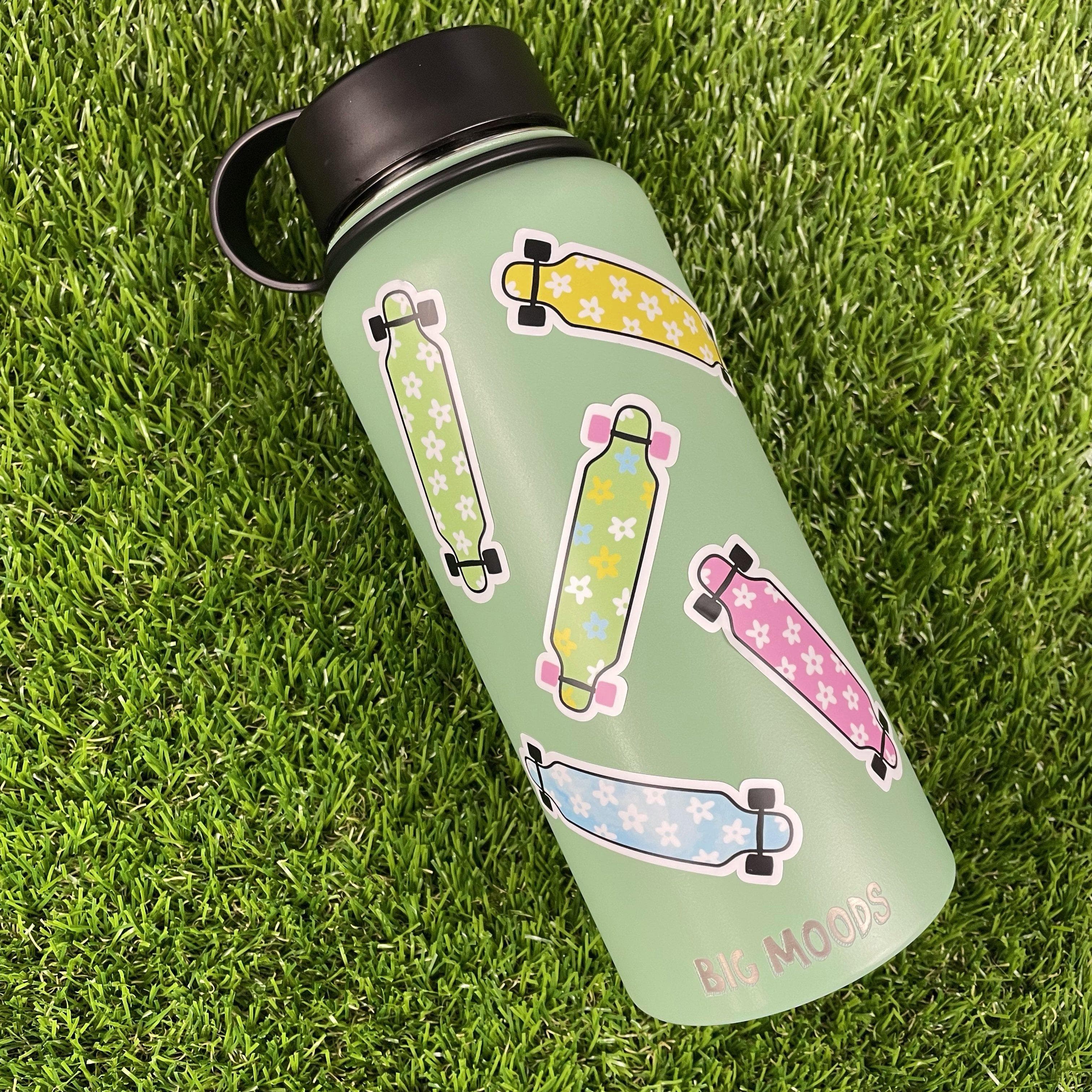  Floral Longboard Aesthetic Sticker 5 Pack、mySite、elrpsem3k