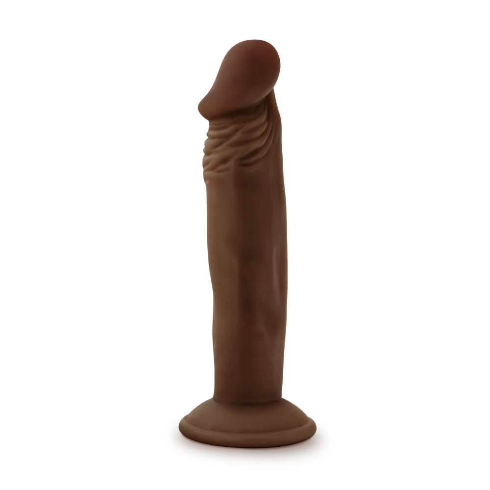 Dr. Skin Plus By Blush® | Realistic Chocolate 6.5-Inch Long Soft Yet Erect & Posable Dildo With Suction Cup Base、mySite、bottomscart