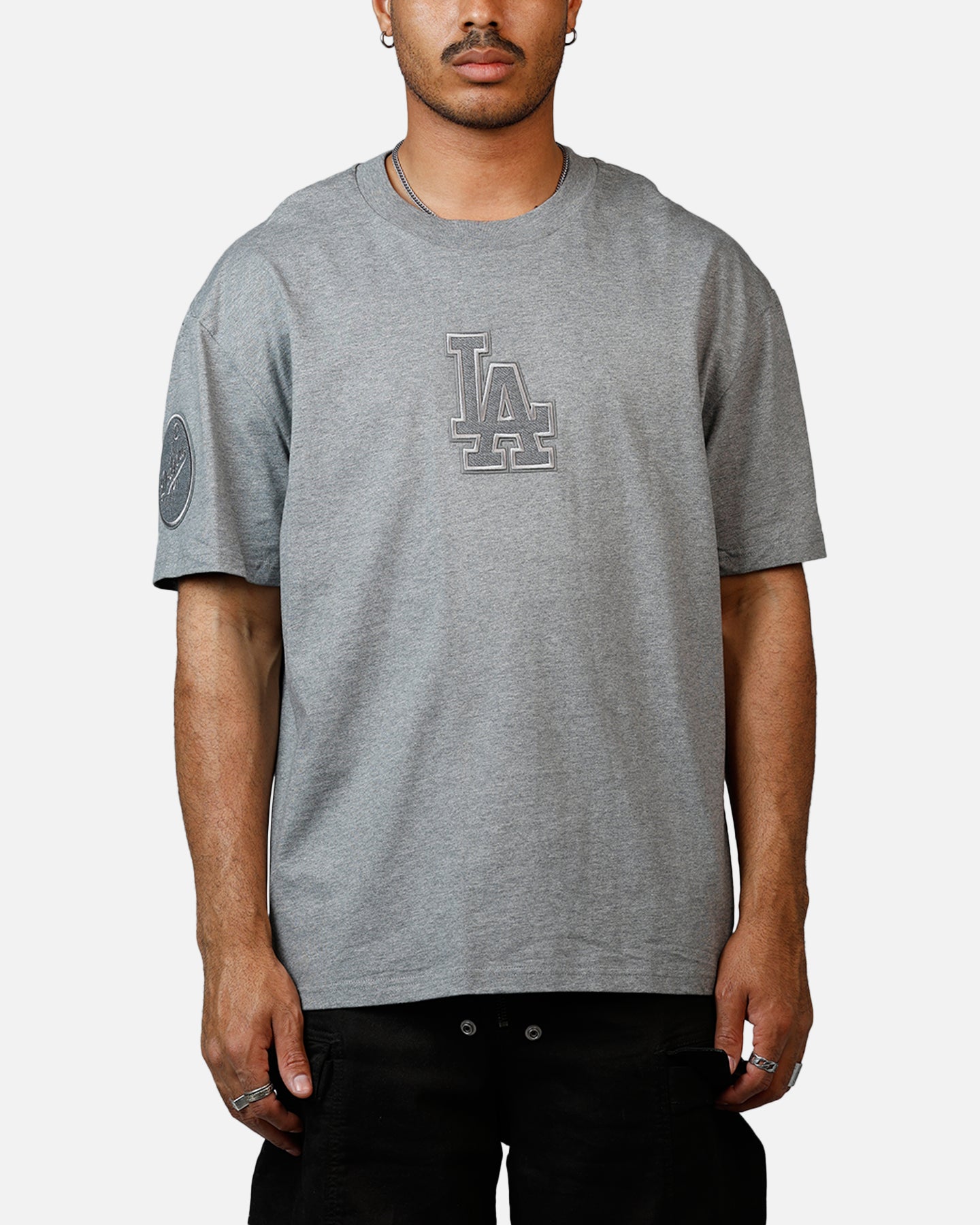 Pro Standard Los Angeles Dodgers Reverse French Terry T-Shirt Grey、mySite、zt4zffjzw