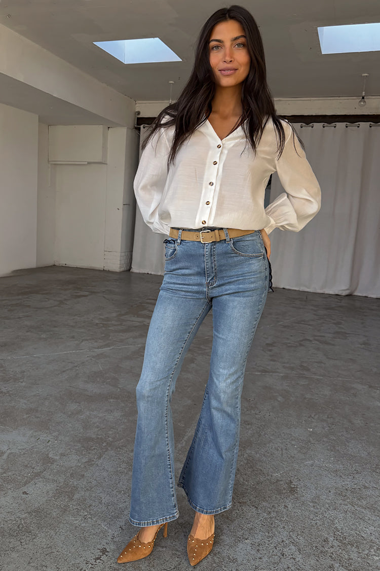 Denim Flare Scallop Jean、mySite、solidvoid