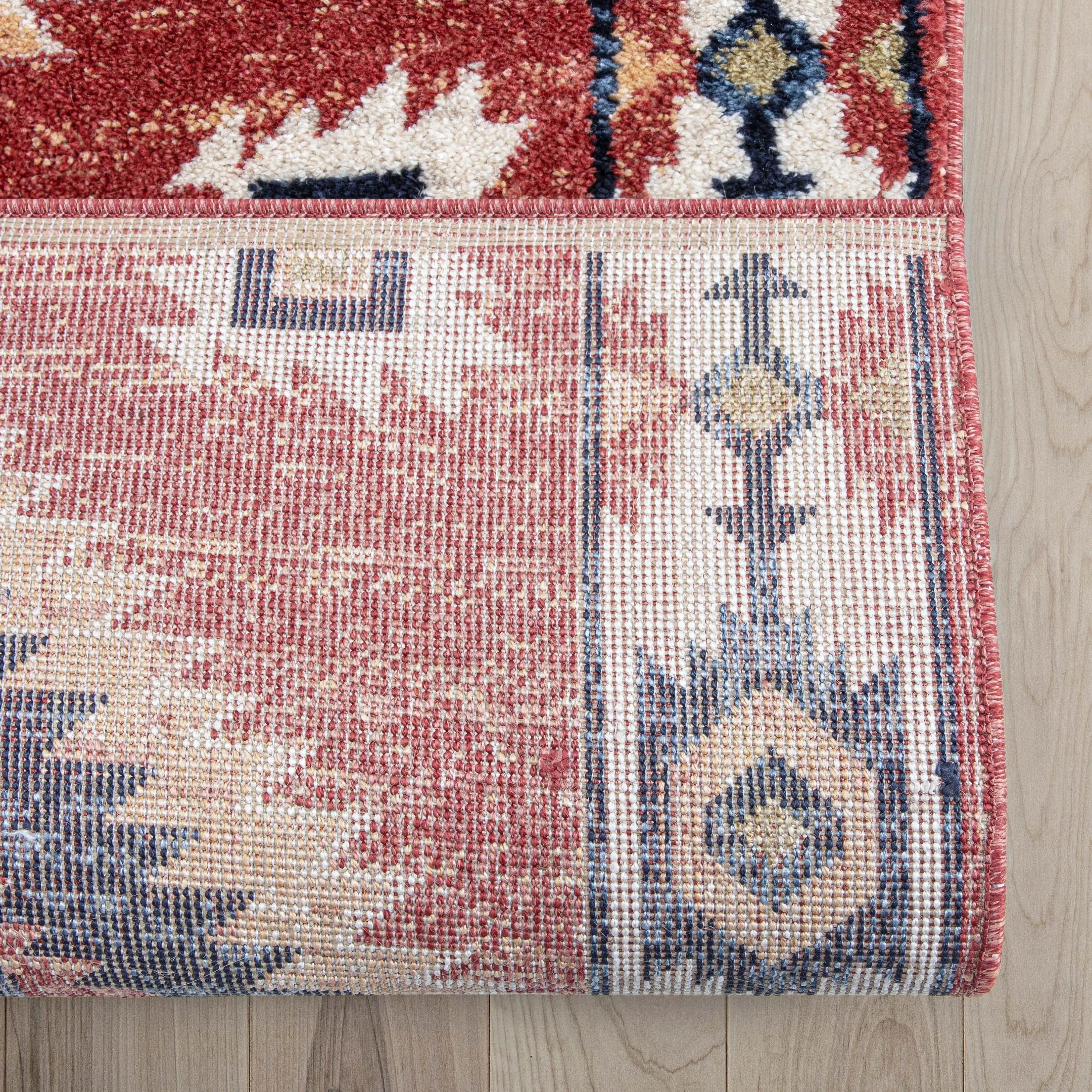 Custom Size Runner Lea Southwestern Red Choose Your Width x Choose Your Length Hallway Runner Rug、mySite、gigharbornorthrealestate