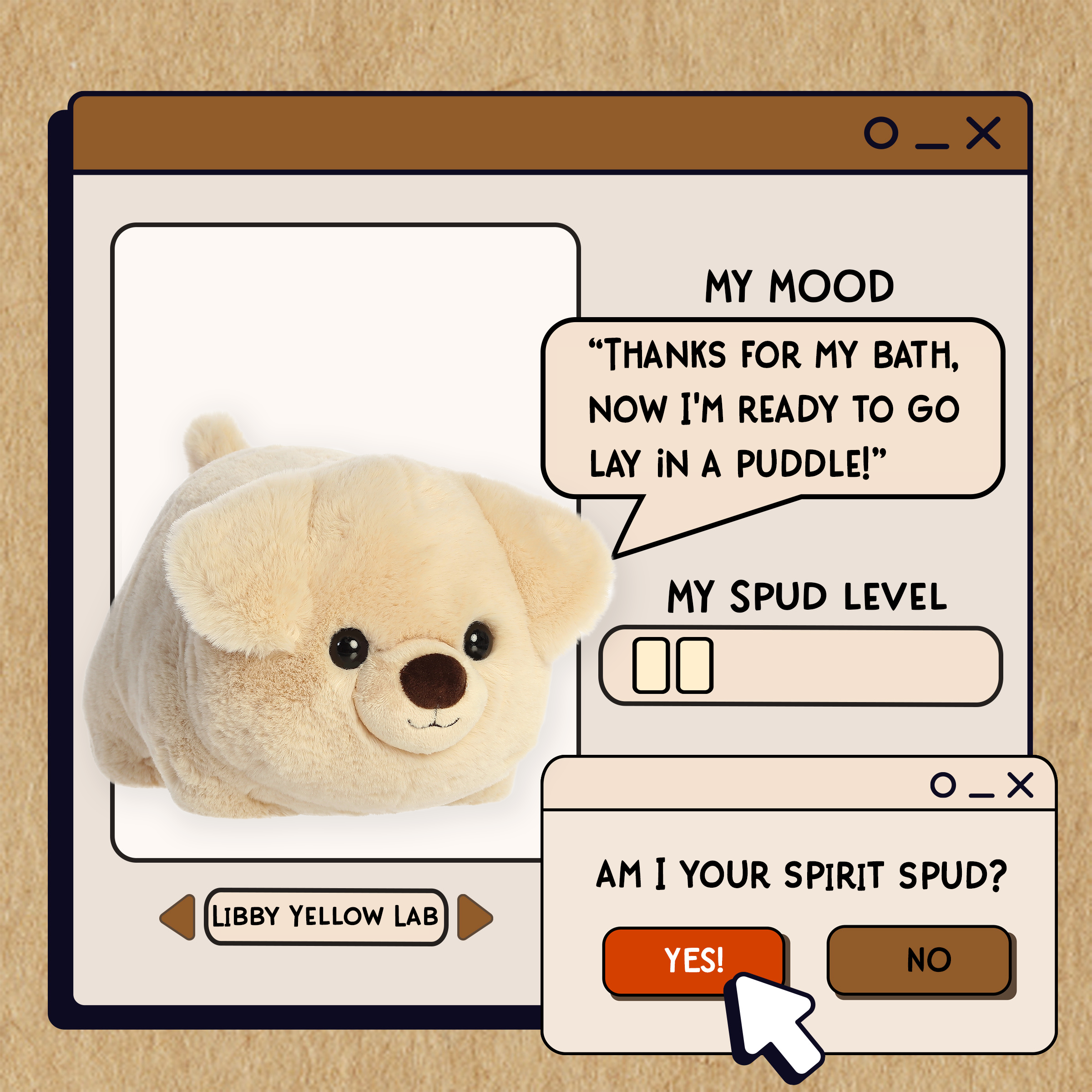 Aurora® - Spudsters™ - 10 Libby Yellow Lab™、mySite、g9winljtr