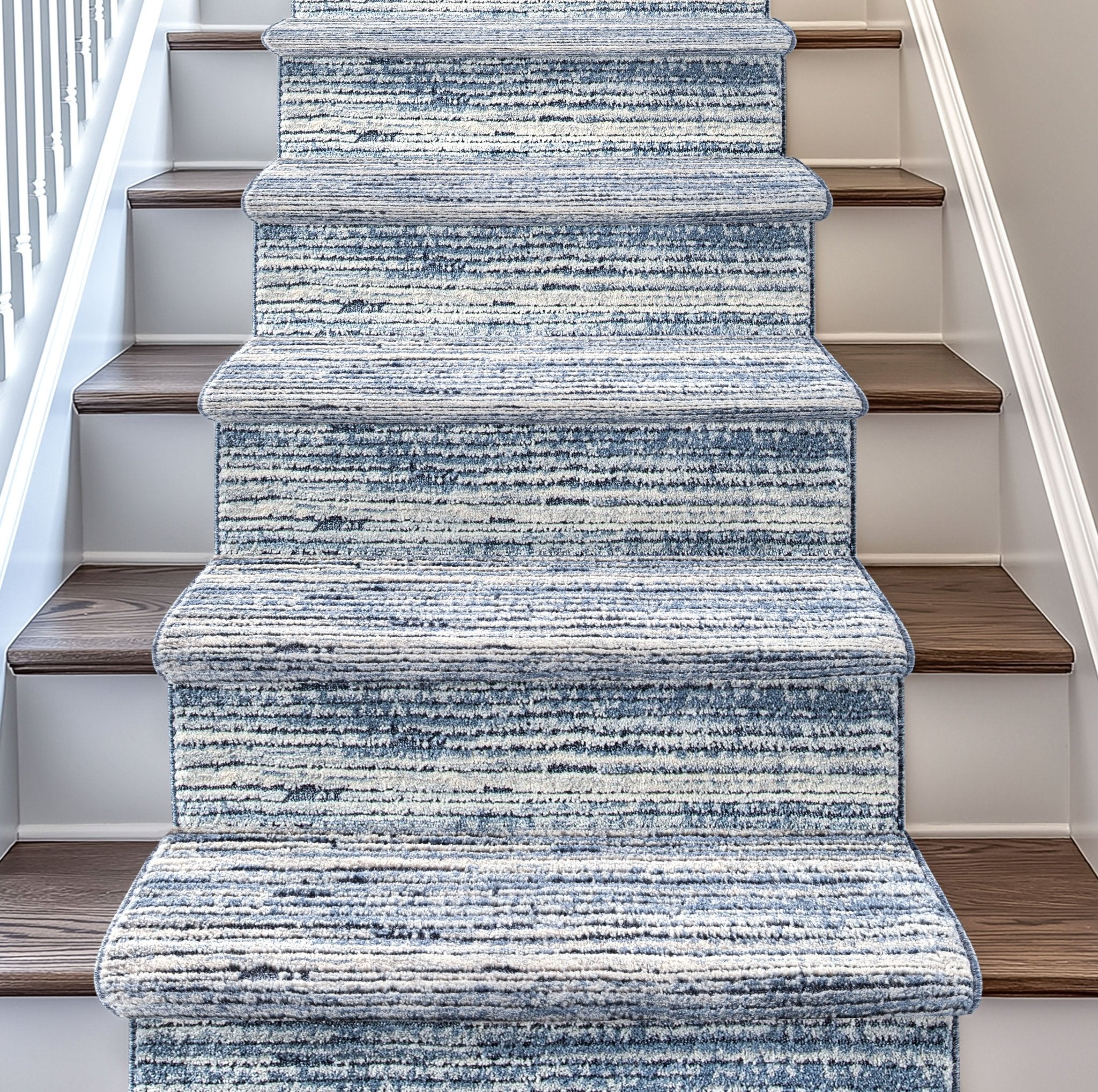 Custom Size Runner Delphi Modern Blue Choose Your Width x Choose Your Length Hallway & Stair Runner Rug、mySite、gigharbornorthrealestate