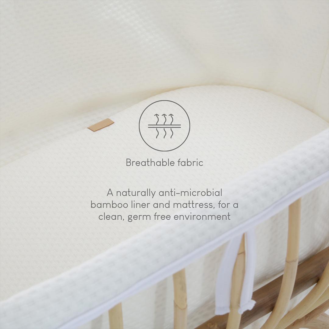  CuddleCo Aria Crib - Rattan、mySite、merchandisen