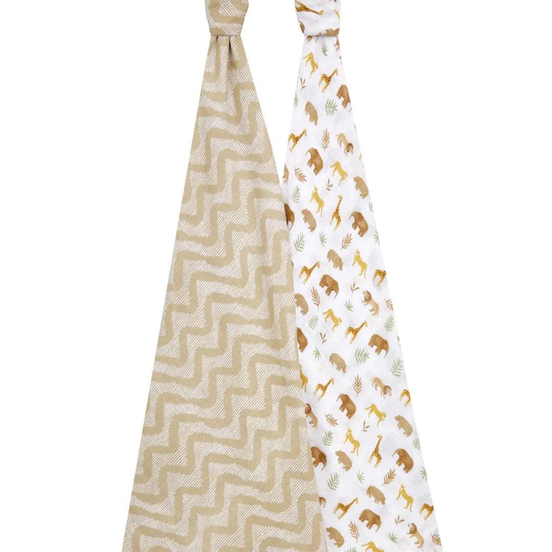  aden + anais Essentials Cotton Muslin 2 Pack Swaddle Blanket - Tanzania、mySite、merchandisen