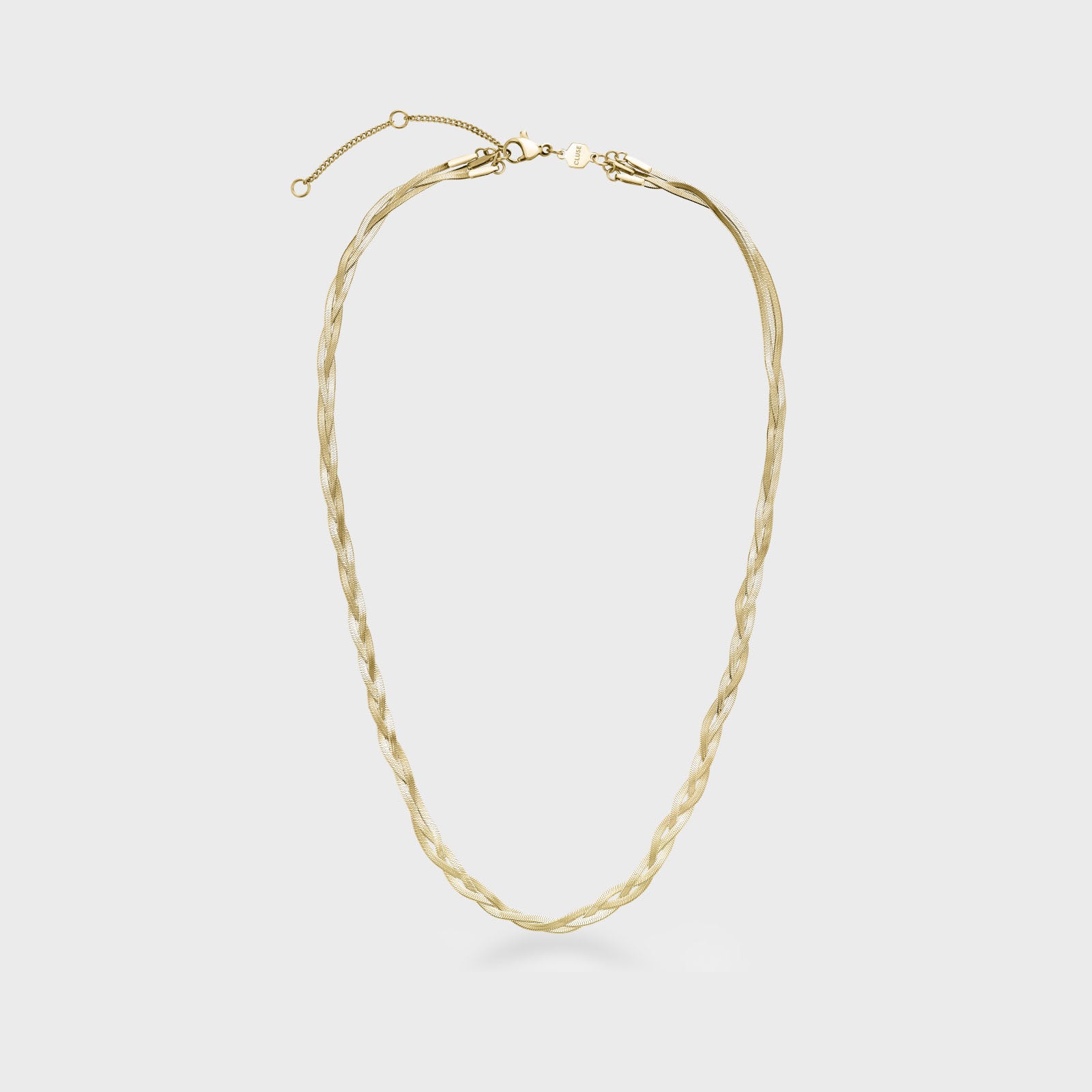 Élevé Braided Snake Necklace, Gold Colour、mySite、botmansion