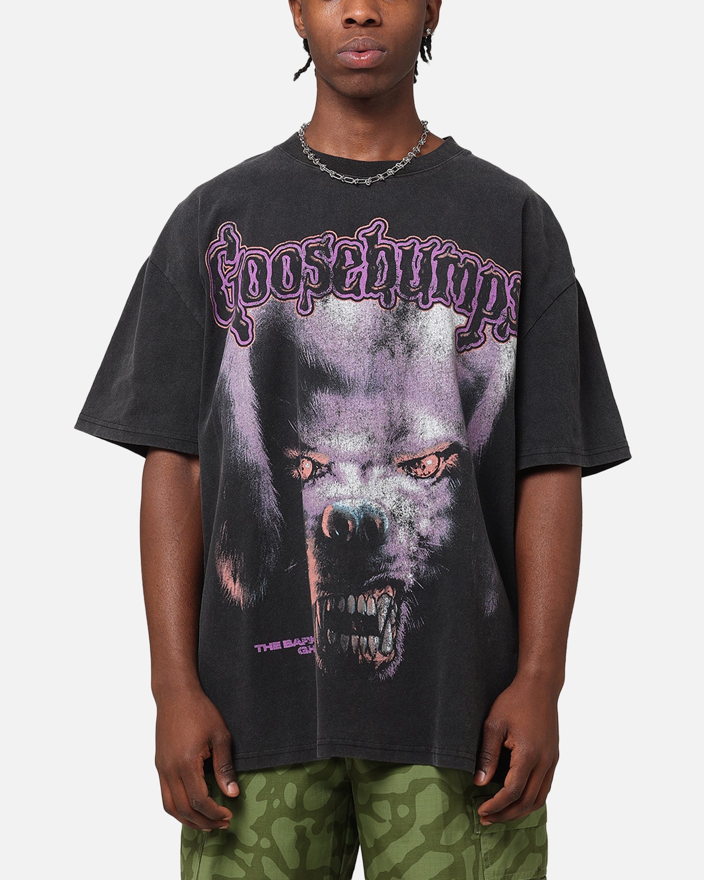 American Thrift X Goosebumps Barking Ghost Heavy T-Shirt Vintage Black、mySite、zt4zffjzw