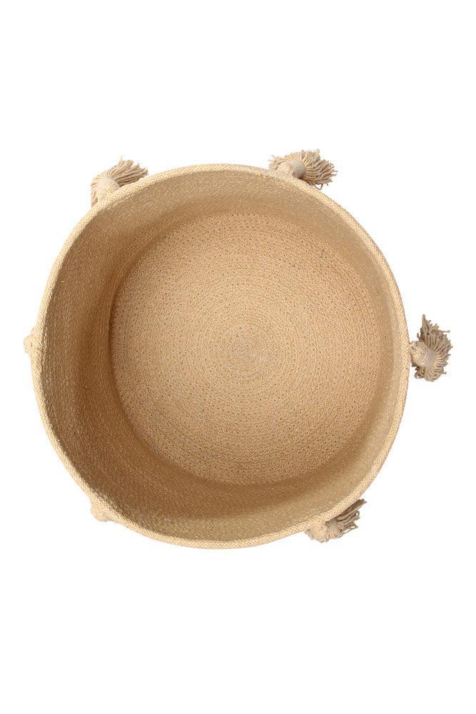 STORAGE BASKET FRINGES WOODY HONEY、mySite、gigharbornorthrealestate