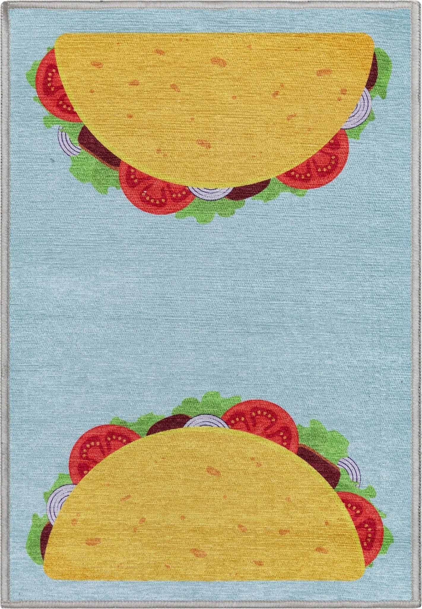 Taco Novelty Multi Blue Flat-Weave Rug、mySite、gigharbornorthrealestate